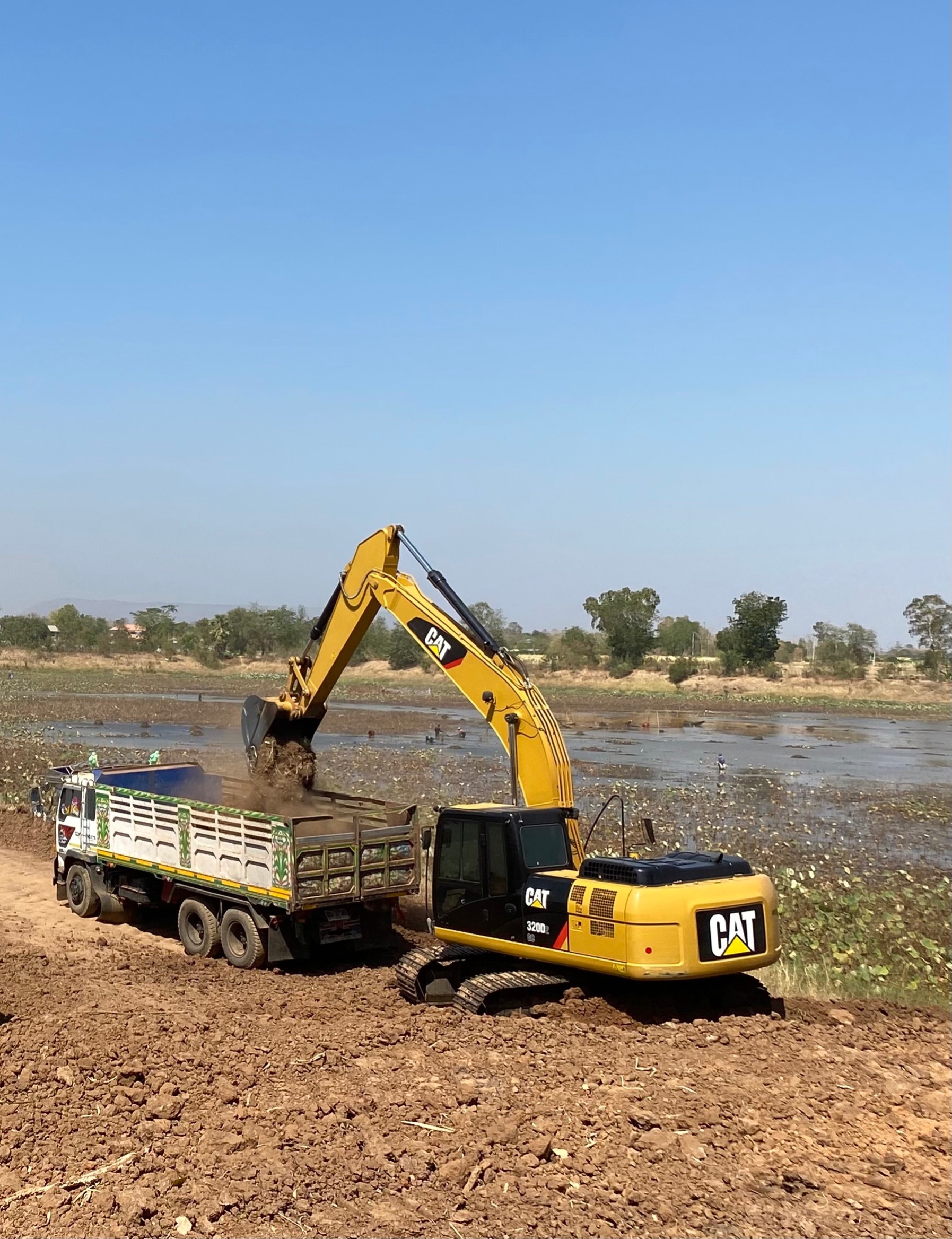 รถขุดตีนตะขาบ แบคโฮ CAT 320 D2GC