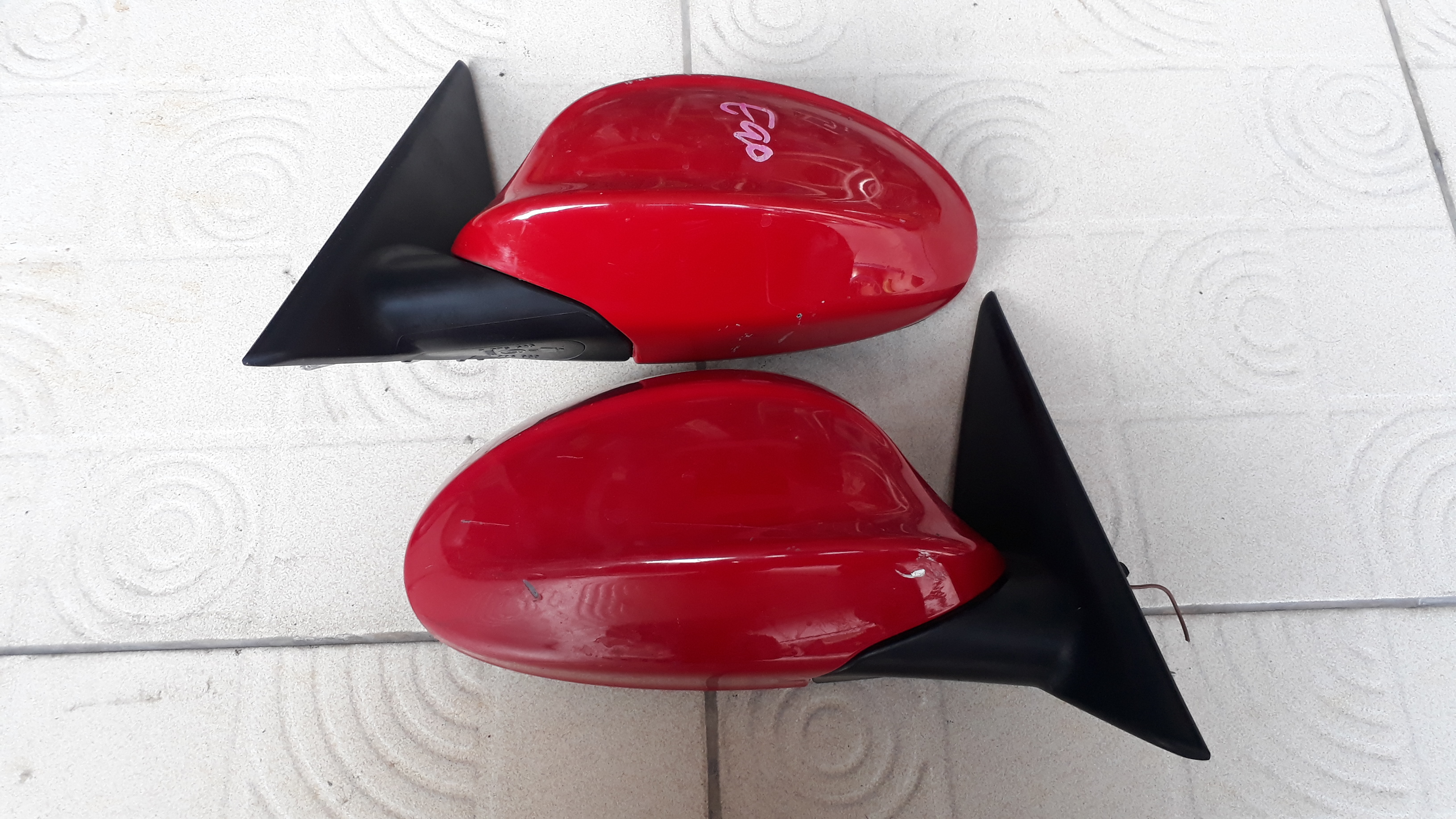 กระจกมองข้าง BMW E90 แท้ สีแดง มือสองจากญี่ปุ่น กระจกมองข้าง BMW E90 แท้ สีแดง มือสองจากญี่ปุ่น