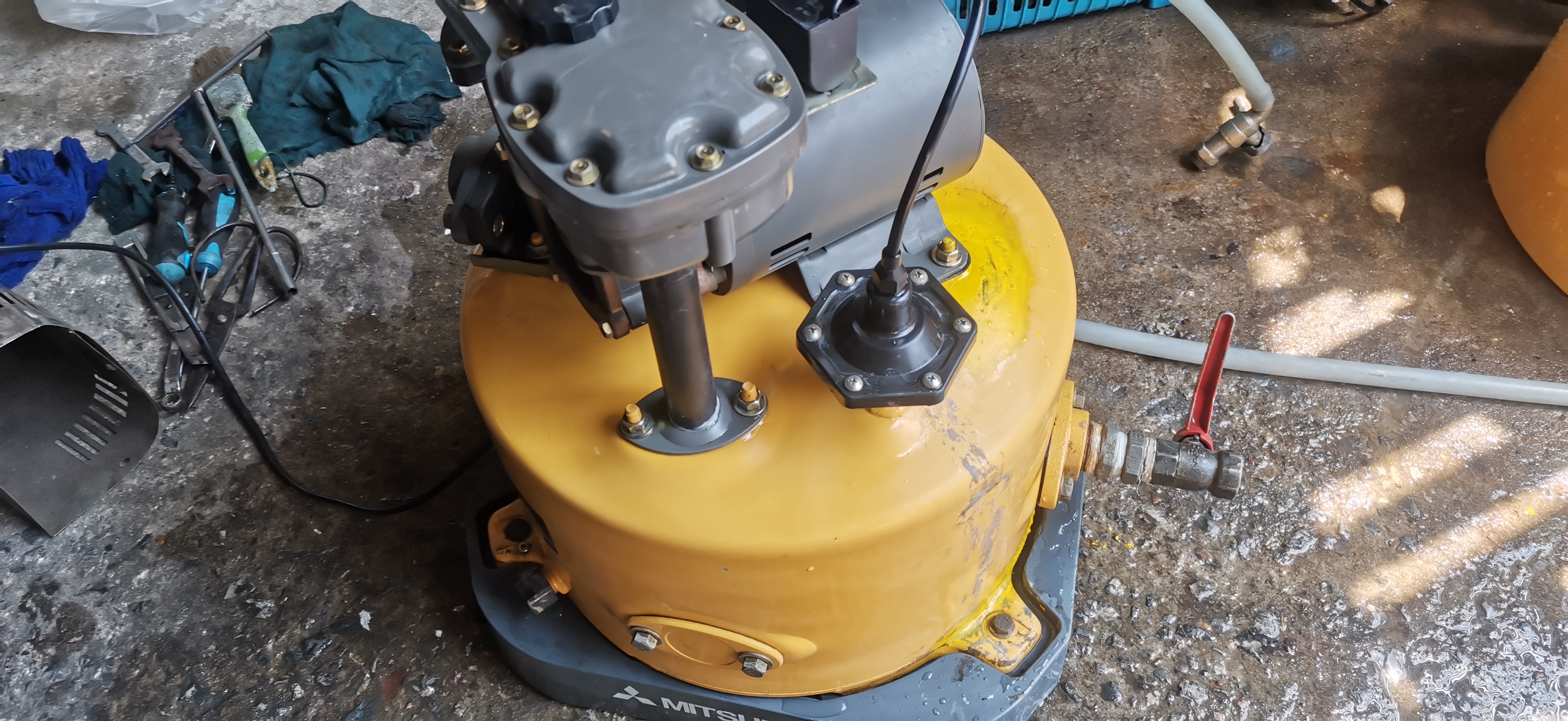 ขาย.. ปั้มน้ำถังอัตโนมัติ.มิตซู.ขนาด300วัตต์.พร้อมใช้งาน