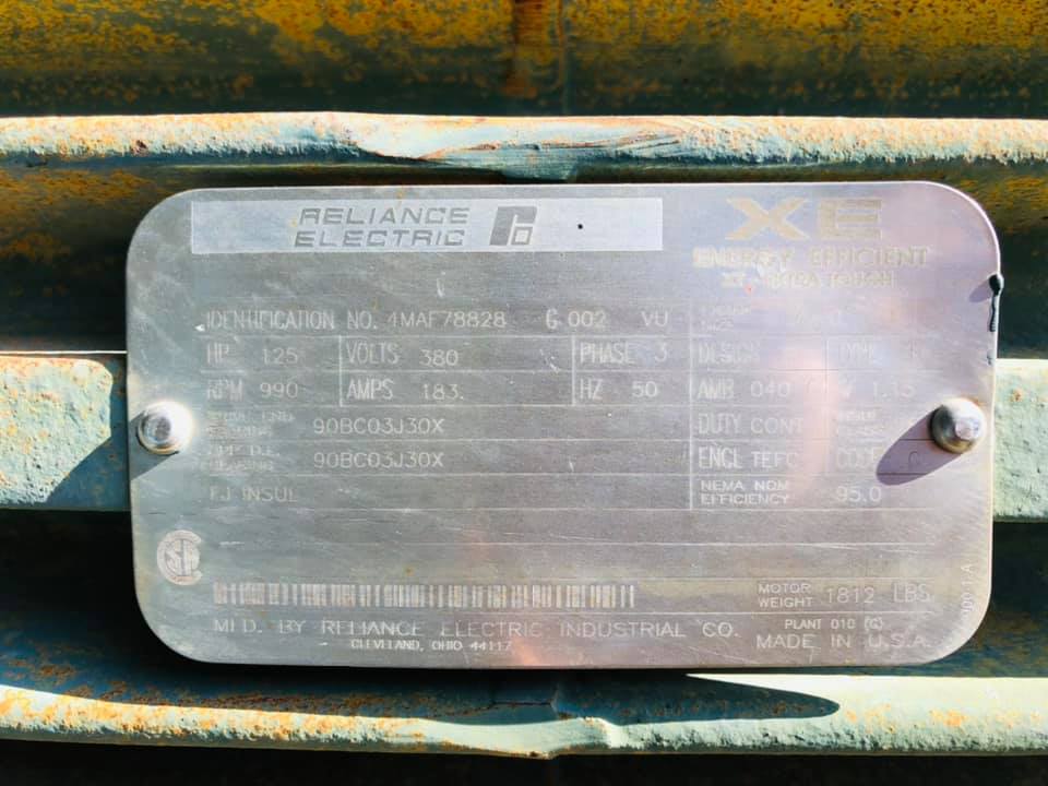 มอเตอร์ไฟฟ้ากำลังรอบช้า RELIANCE USA ขนาด 125 H