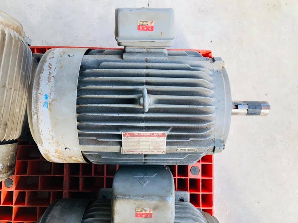 (ลวดเดิมวิ่งนิ่ม) มอเตอร์ไฟฟ้า Mitsubishi JAPAN ขนาด 20 HP