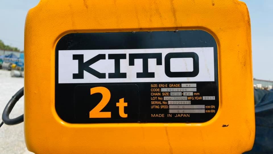 [ ใหม่แกะกล่อง ] รอกโซ่ไฟฟ้าญี่ปุ่น KITO JAPAN ขนาด 2 ตัน