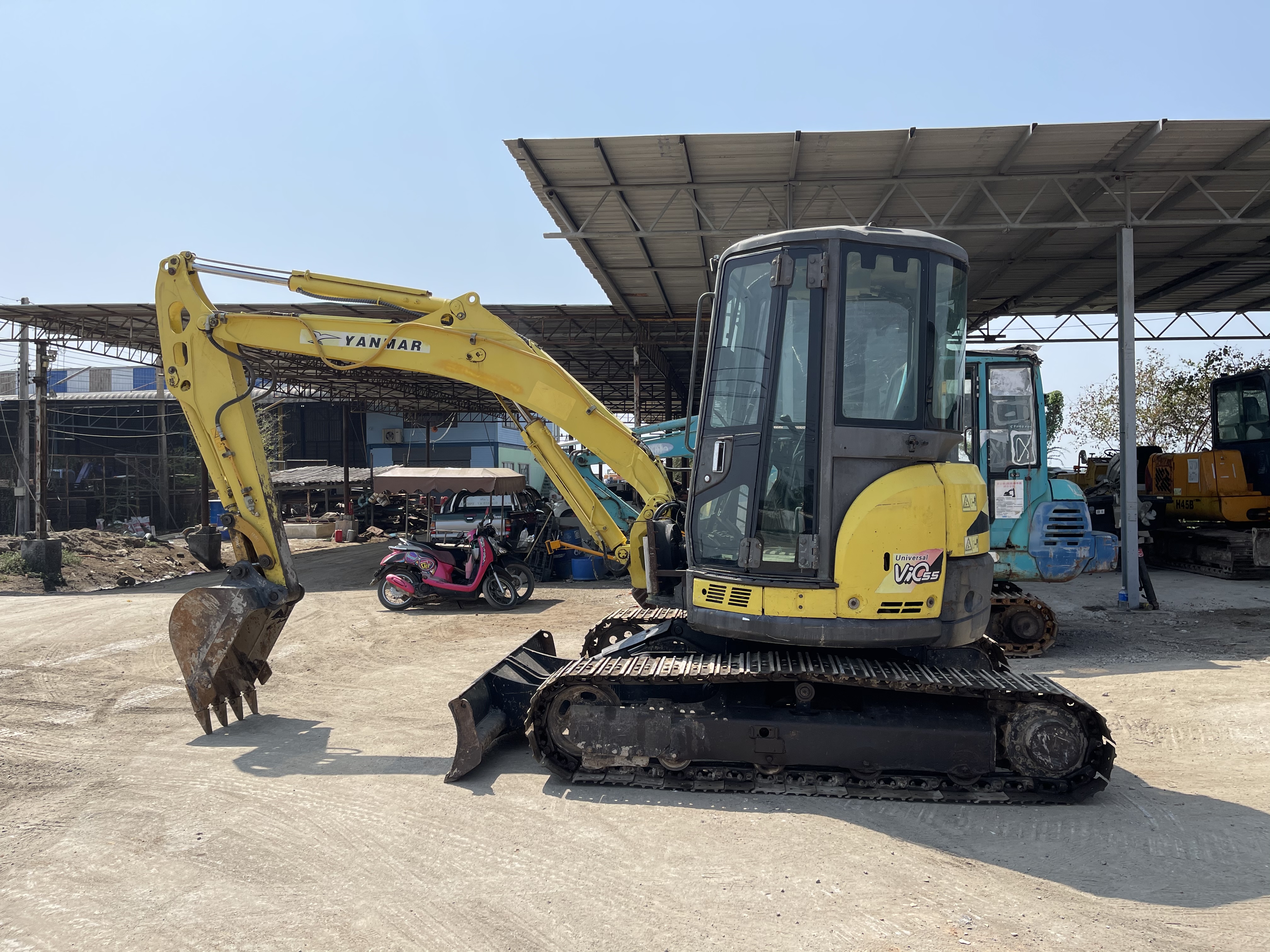 Yanmar vio55-5 เก่าญี่ปุ่น 5.5 ตัน มีลายหัวเจาะ ไม่เคยใช้ในไทย
