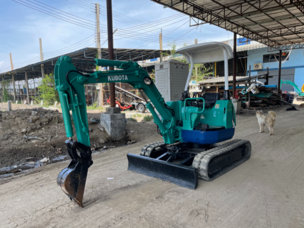 🚘Kubota u20 เก่านอก มีลายเจาะ ปั้มนิ้ว ใช้งานน้อย 3,891 ชั่วโมงแทร็กยาง เครื่องปั้มแรงดี ช่วงล่างแน่น