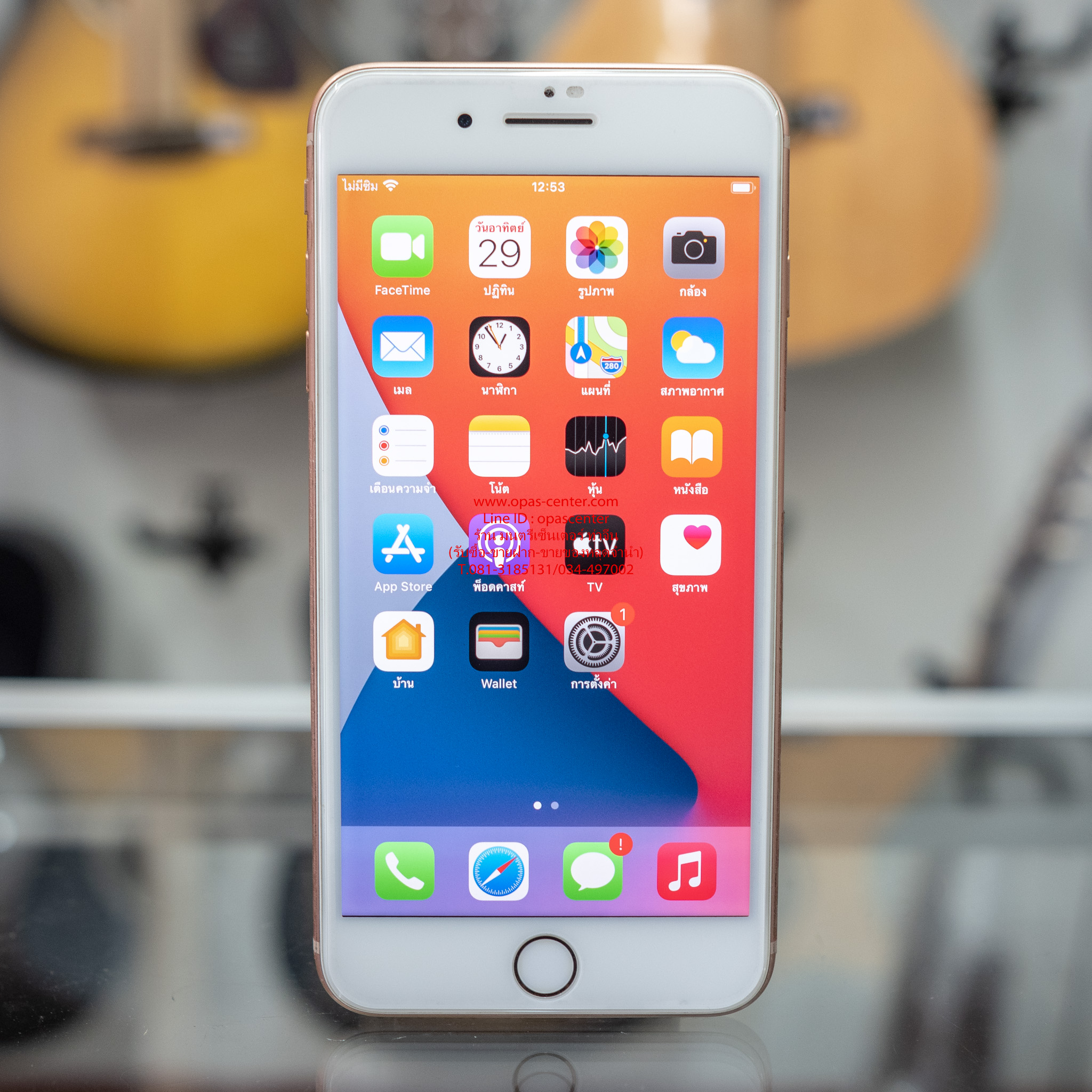 iphone 8 Plus 64GB สภาพใหม่ TH ประกันเพิ่งหมด สีทอง ยกกล่อง