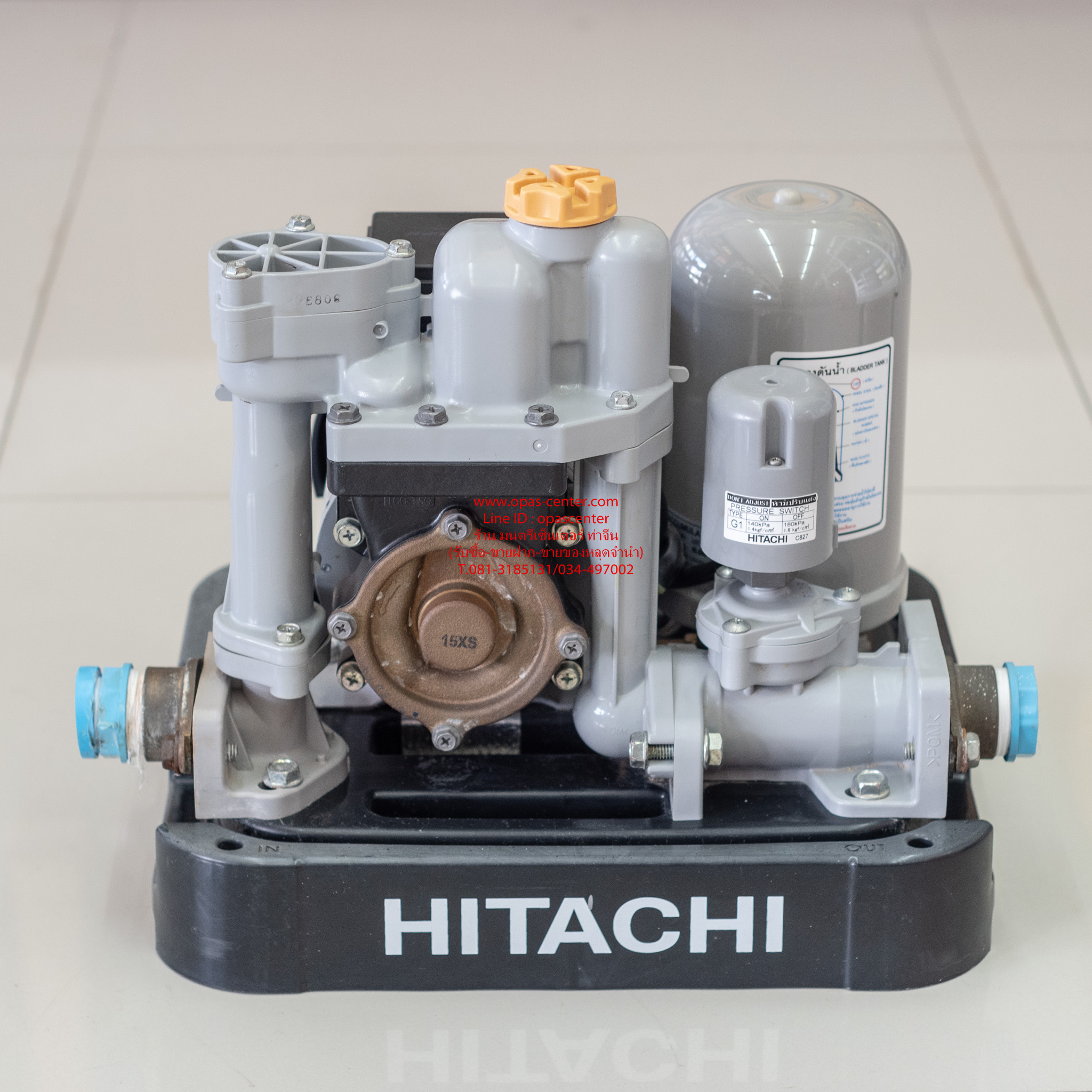 ปั๊มอัตโนมัติ แรงดันคงที่ HITACHI WM-P150XS 150 วัตต์ มือสอง สภาพใหม่