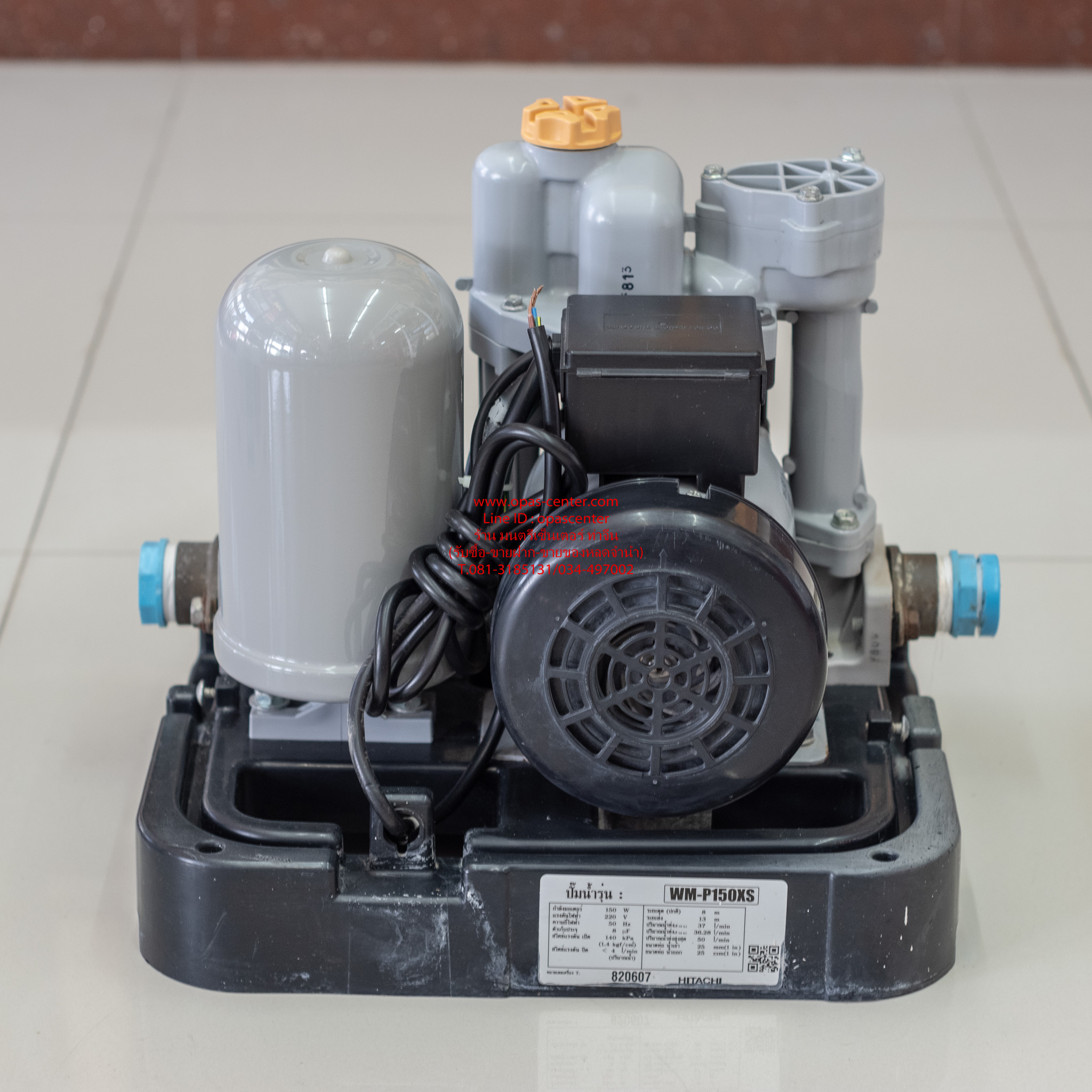 ปั๊มอัตโนมัติ แรงดันคงที่ HITACHI WM-P150XS 150 วัตต์ มือสอง สภาพใหม่