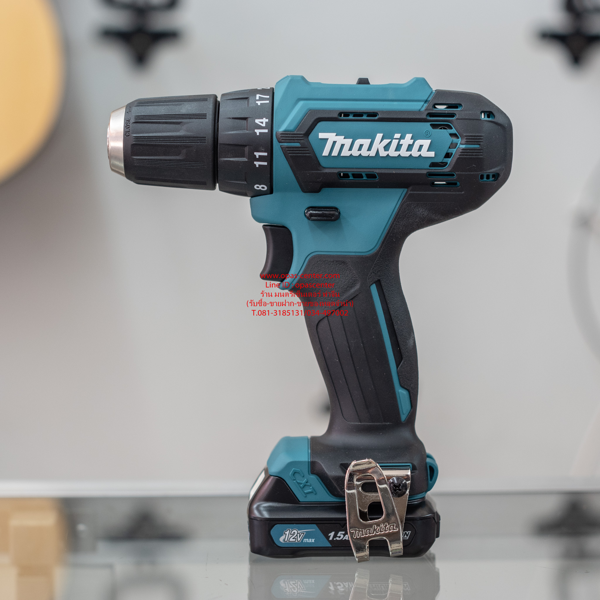 ชุดสว่านไขควงแบต Makita DF333D 12V + แบต2ก้อน + ที่ชาร์ท กล่อง สภาพของใหม่