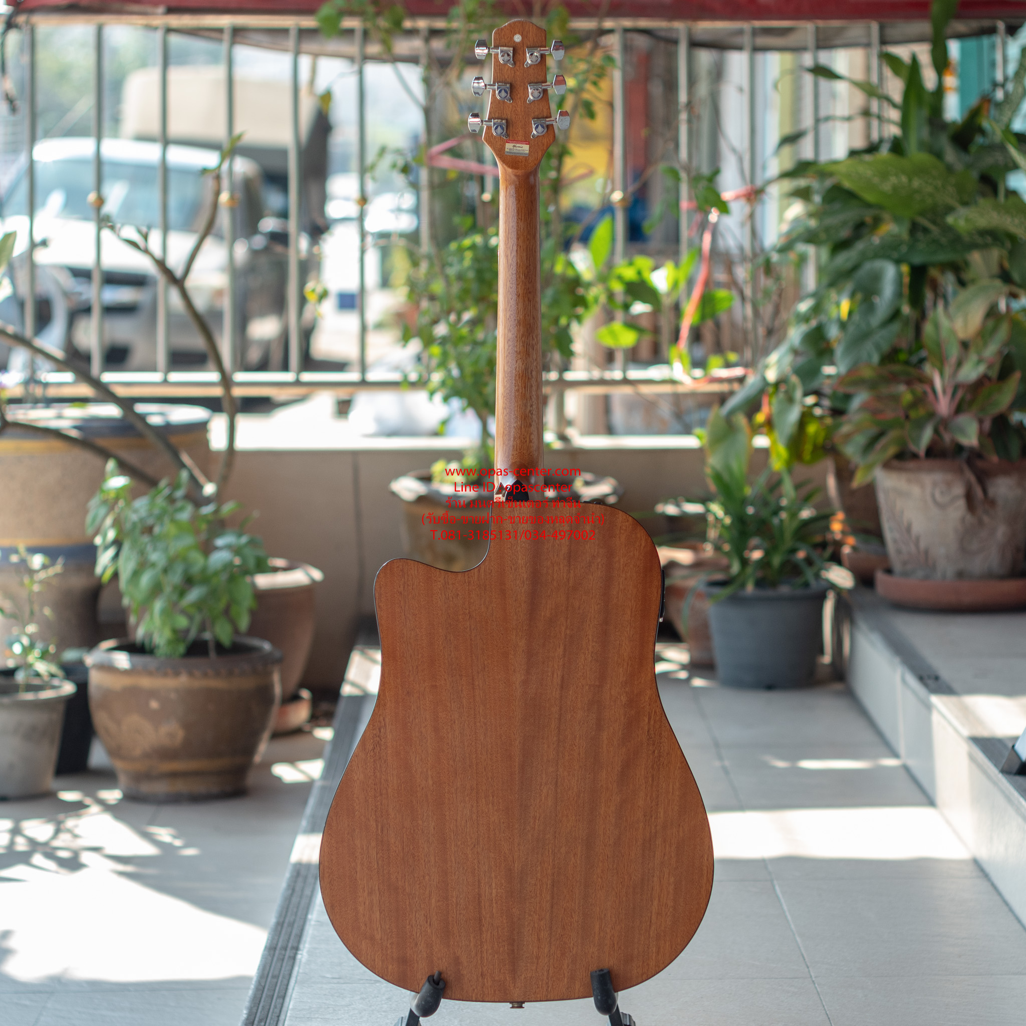 กีต้าร์โปร่งเว้าไฟฟ้า Mantic 41 นิ้ว รุ่น AG-1CE สีไม้ด้าน EQ อย่างดี มือสอง สภาพดี มีประเป๋า