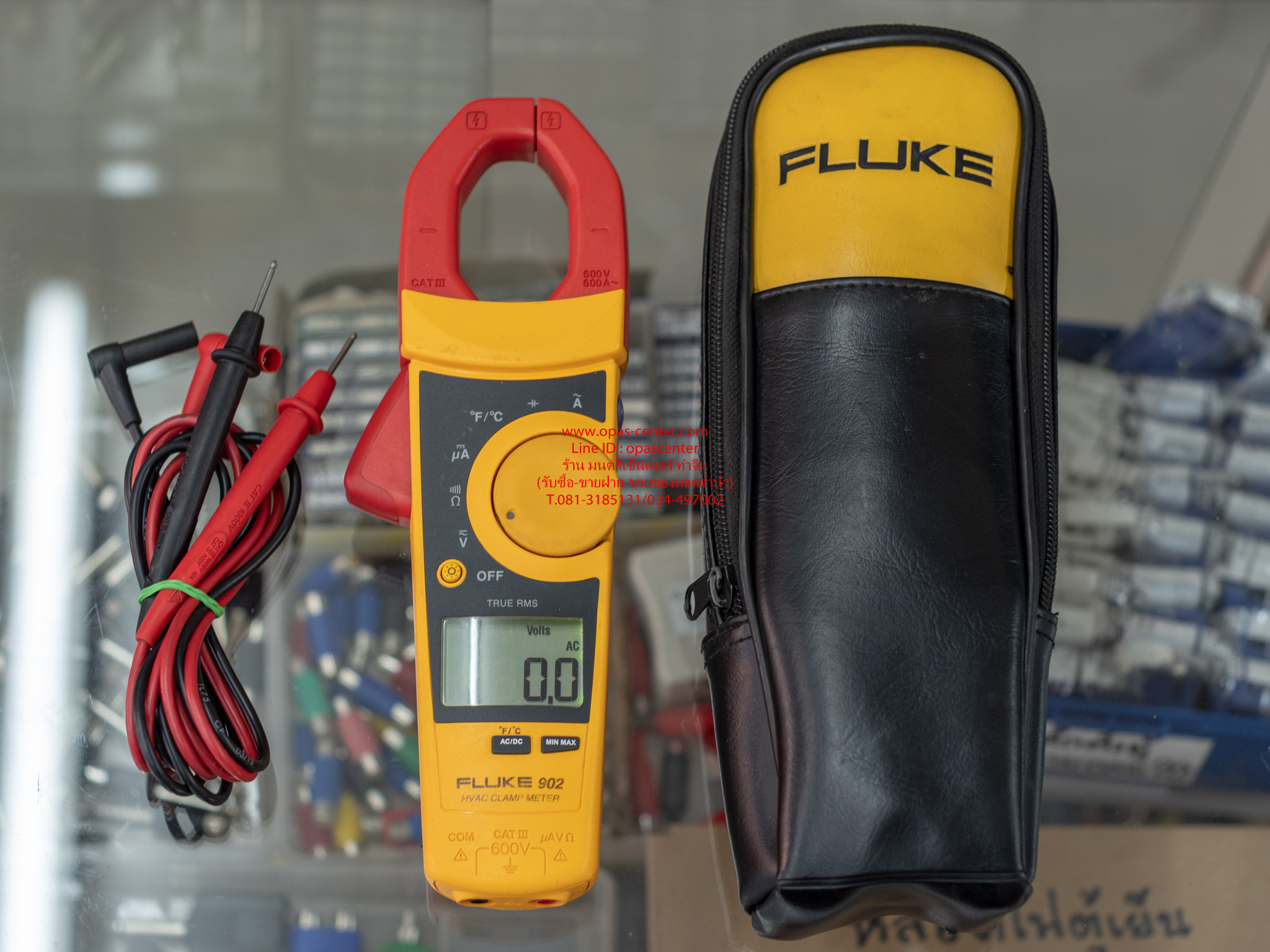 มิเตอร์วัดกระแส FLUKE รุ่น 902 ขนาด 1000V & 600A AC/DC TRMS Clamp Meter มือสอง สภาพดี