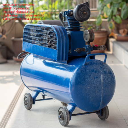 เครื่องปั้มลม PUMA รุ่น PP-1 ถัง 36 ลิตร มอเตอร์ Hitachi 1/4 HP สภาพดี พร้อมใช้งาน