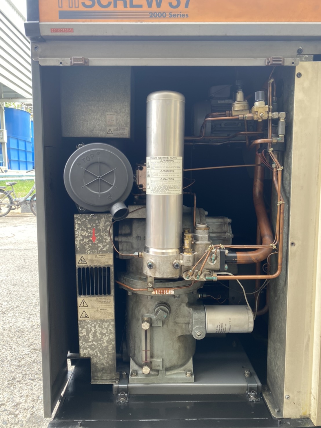 ปั้มลม Hitachi 50Hp สภาพดี พร้อมใช้