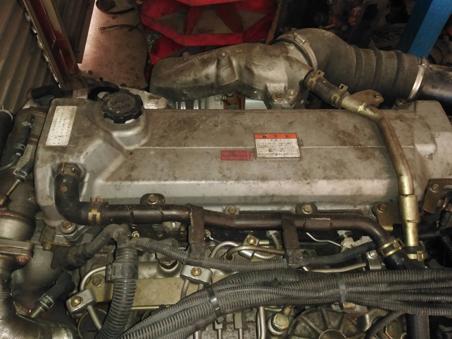 เครื่อง Hino Jo7E พร้อมเกียร์ พร้อมกล่อง พร้อมขาคันเร่ง