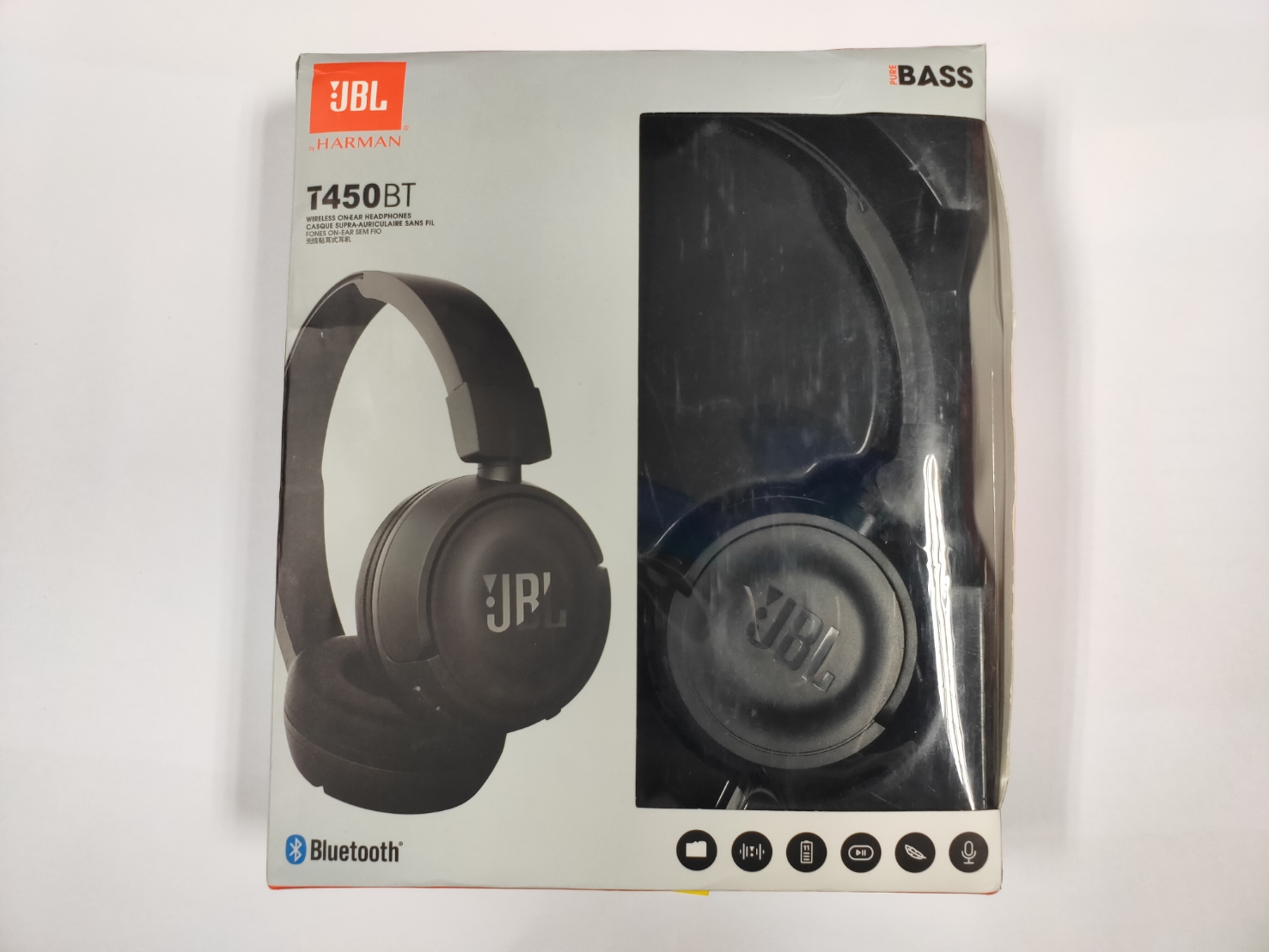 หูฟังเฮดโฟน ไร้สาย JBL T450BT ใช้งานได้ปกติ ถูกๆ เก็บเงินปลายทางได้