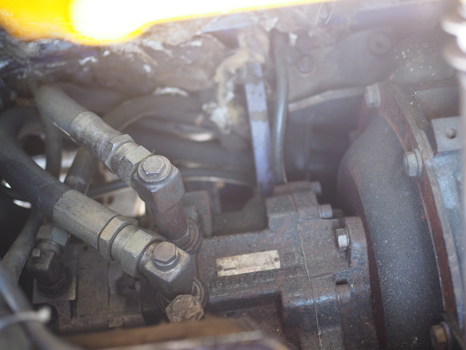 KOMATSU PC50UU-2E ไลน์เจาะ  ปั้มนิ้ว