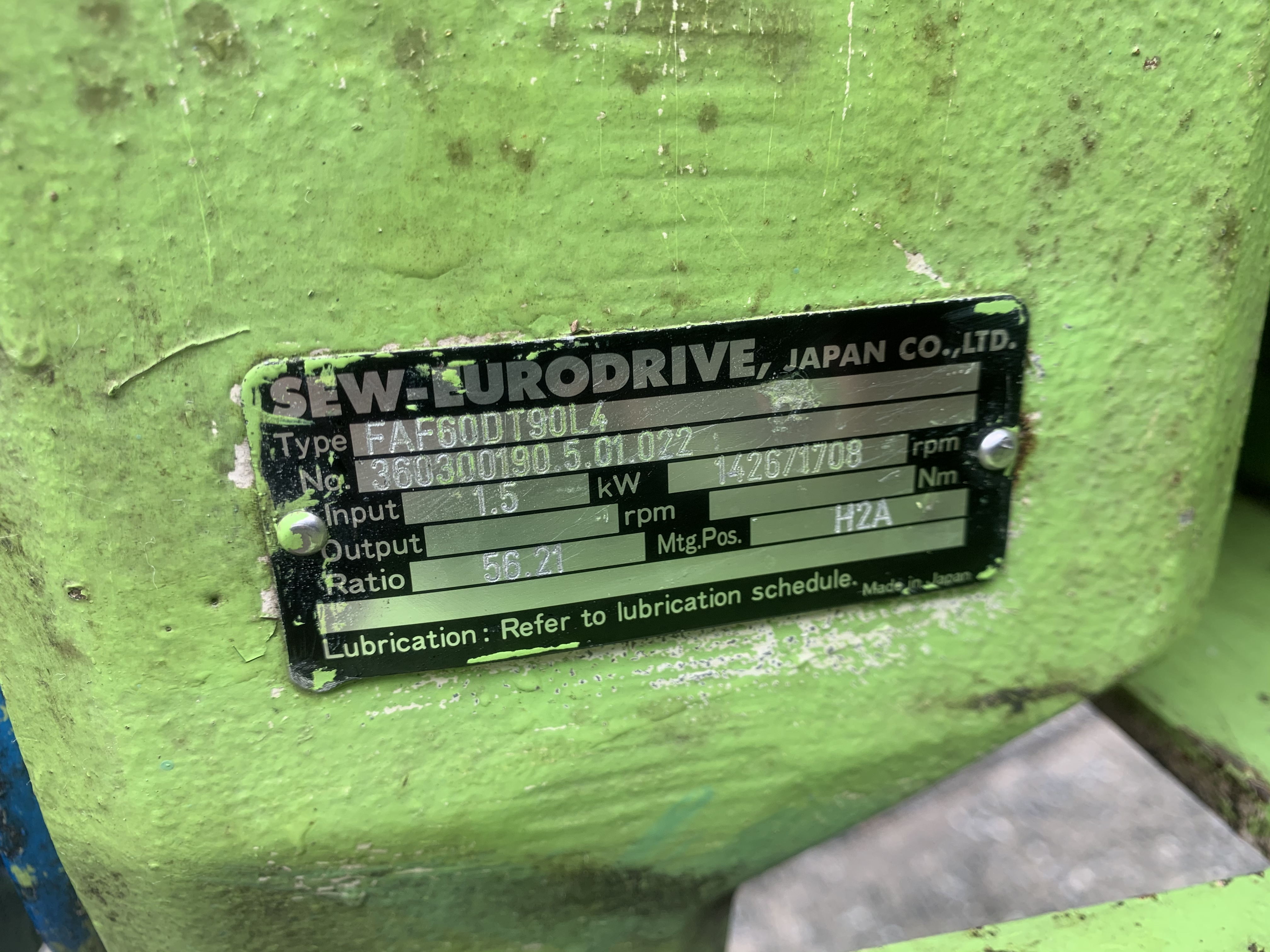 ขายเครื่องบด-โม่ อเนกประสงค์ Nissui Kako พร้อมมอเตอร์เกียร์ SEW ขนาด 2HP. 380V made in Japan สภาพสวยใหม่มาก จอดเก่า อุปกรณ์ครบ ใบสวย พร้อมใช้งาน