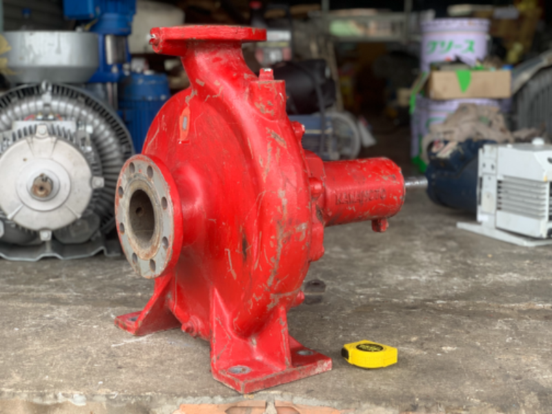 ขายหัวปั๊มน้ำหอยโข่ง Kawamoto Pump GEM 80x65 5G-4M11 ใบพัดเหล็กหล่อ ขนาดเข้า 3นิ้ว ออก 2.5นิ้ว สภาพสวย