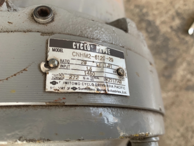 ขายมอเตอร์เกียร์ Cycro drive Sumitomo 2HP. 380V อัตราทด 1:29 เพลาออกประมาณ 50 รอบต่อนาที สภาพสวย หมุนนิ่ม พร้อมใช้งาน ขายมอเตอร์เกียร์ Cycro drive Sumitomo 2HP. 380V อัตราทด 1:29 เพลาออกประมาณ 50 รอบต่อนาที สภาพสวย หมุนนิ่ม พร้อมใช้งาน