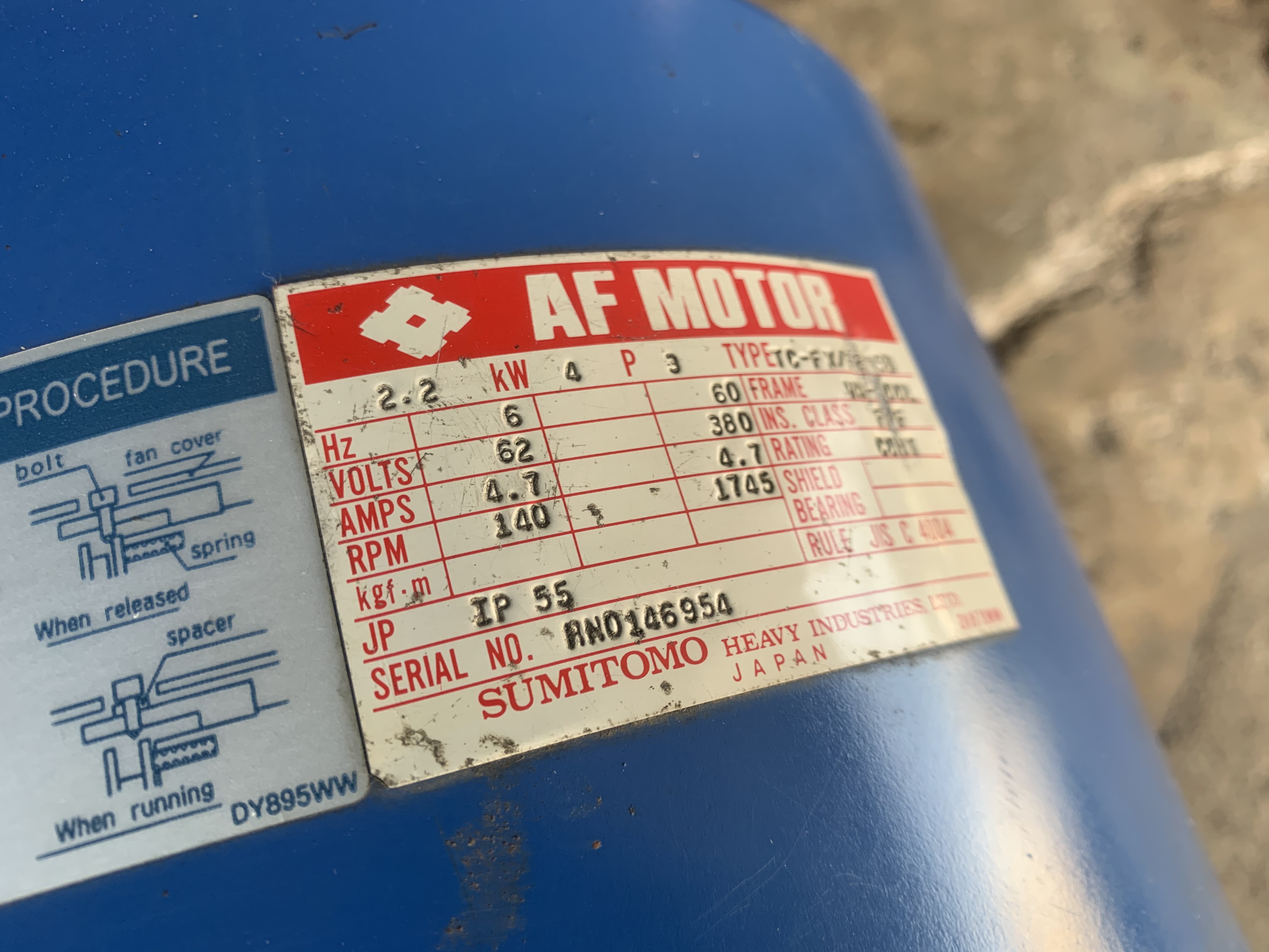 ขายมอเตอร์เกียร์ Cycro drive Sumitomo 3HP. 380V อัตราทด 1:25 เพลาออกประมาณ 58รอบต่อนาที รุ่นมีระบบเบรคในตัว สภาพสวยใหม่มาก หมุนนิ่ม พร้อมใช้งาน มี 2ตัวครับ