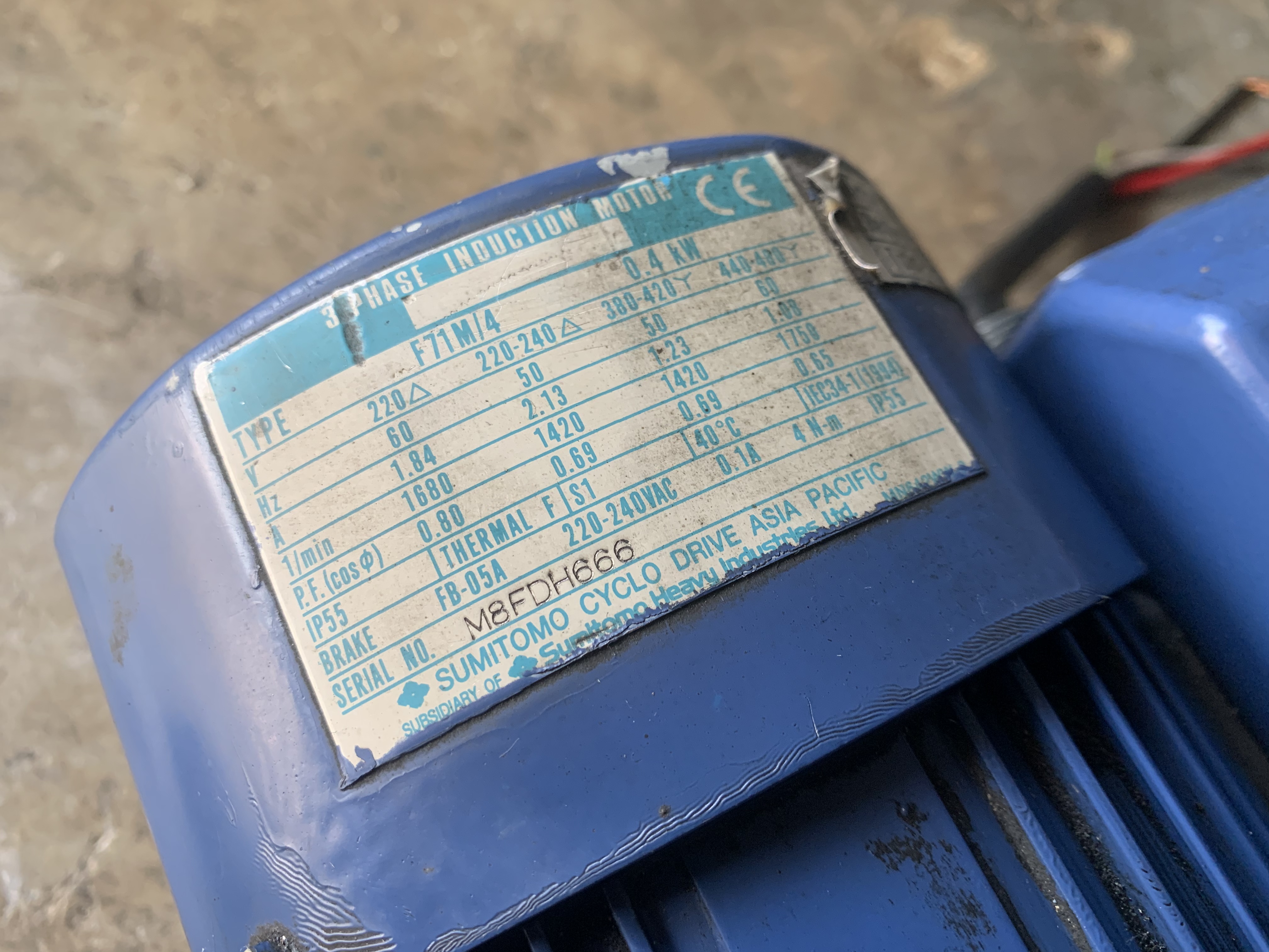 ขายมอเตอร์เกียร์ Hyponicdrive Sumitomo 0.5HP. 380V อัตราทด 1:30 เพลาออกประมาณ 48รอบต่อนาที มีระบบเบรคในตัว สภาพสวยใหม่ หมุนนิ่ม พร้อมใช้งาน มี 3ตัวครับ ราคาตัวละ 2,800 บาท ขายมอเตอร์เกียร์ Hyponicdrive Sumitomo 0.5HP. 380V อัตราทด 1:30 เพลาออกประมาณ 48รอบต่อนาที มีระบบเบรคในตัว สภาพสวยใหม่ หมุนนิ่ม พร้อมใช้งาน มี 3ตัวครับ ราคาตัวละ 2,800 บาท