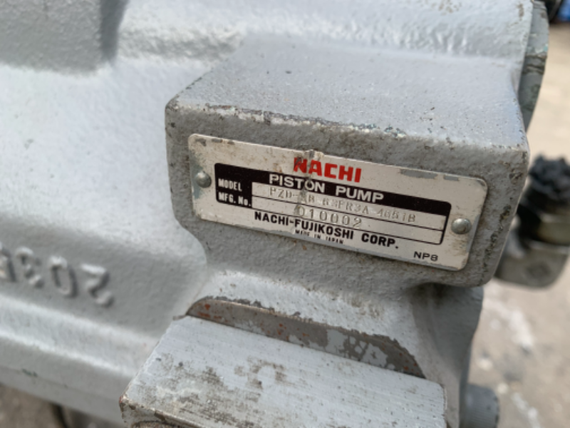 ขายชุดหัวปั๊มไฮโดรลิค Nachi Piston Pump พร้อมแท่นมอเตอร์ Mitsubishi 15HP. 380V made in Japan ทั้งชุดวาล์วคอนโทรล สภาพสวยใหม่มาก พร้อมใช้งาน