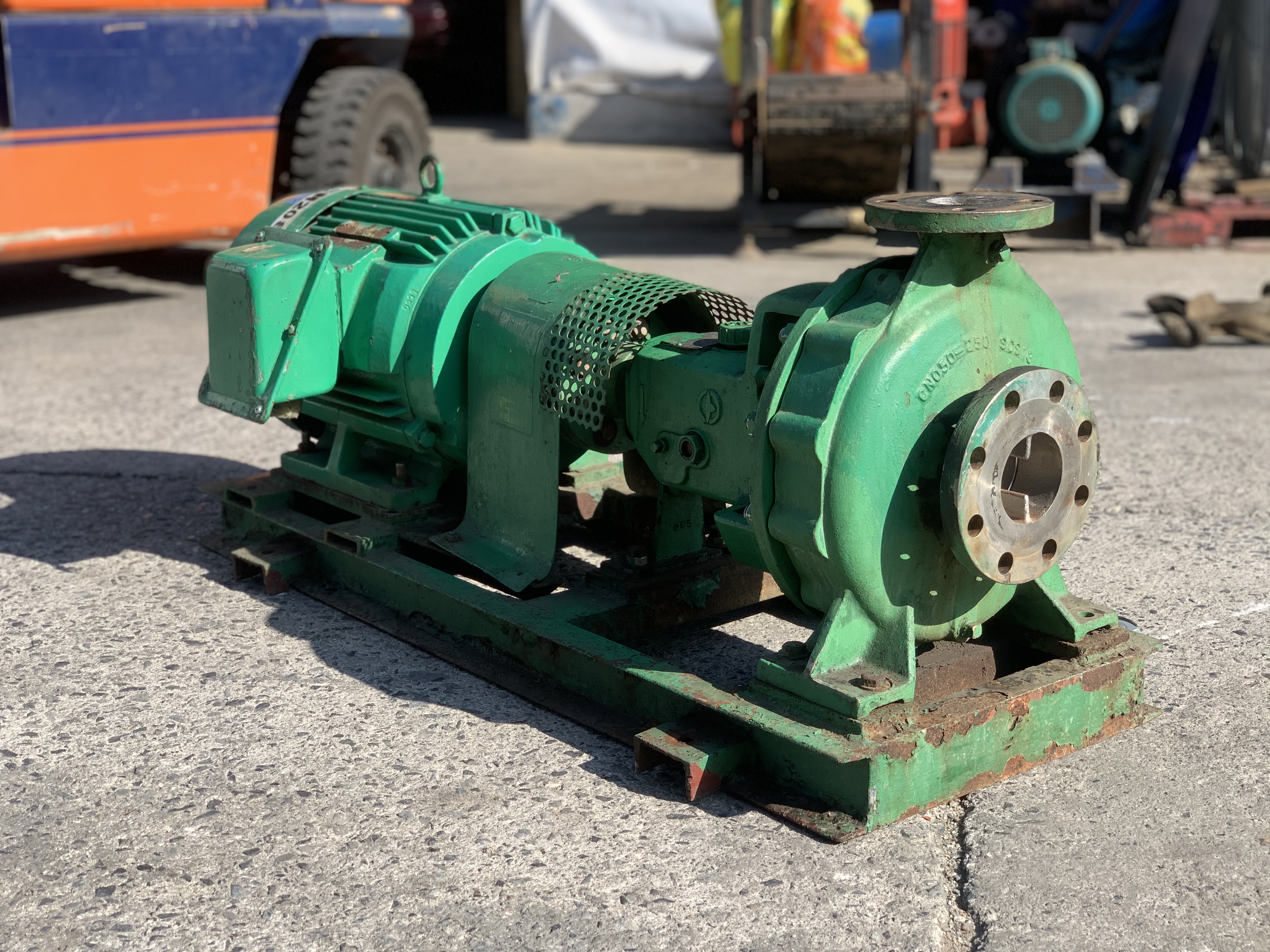 ขายชุดปั๊มน้ำหอยโข่งหัวปั๊มสแตนเลส 316L Torishima Pump ขนาดเข้า 3นิ้ว ออก 2นิ้ว made in Japan พร้อมม ขายชุดปั๊มน้ำหอยโข่งหัวปั๊มสแตนเลส 316L Torishima Pump ขนาดเข้า 3นิ้ว ออก 2นิ้ว made in Japan พร้อมม
