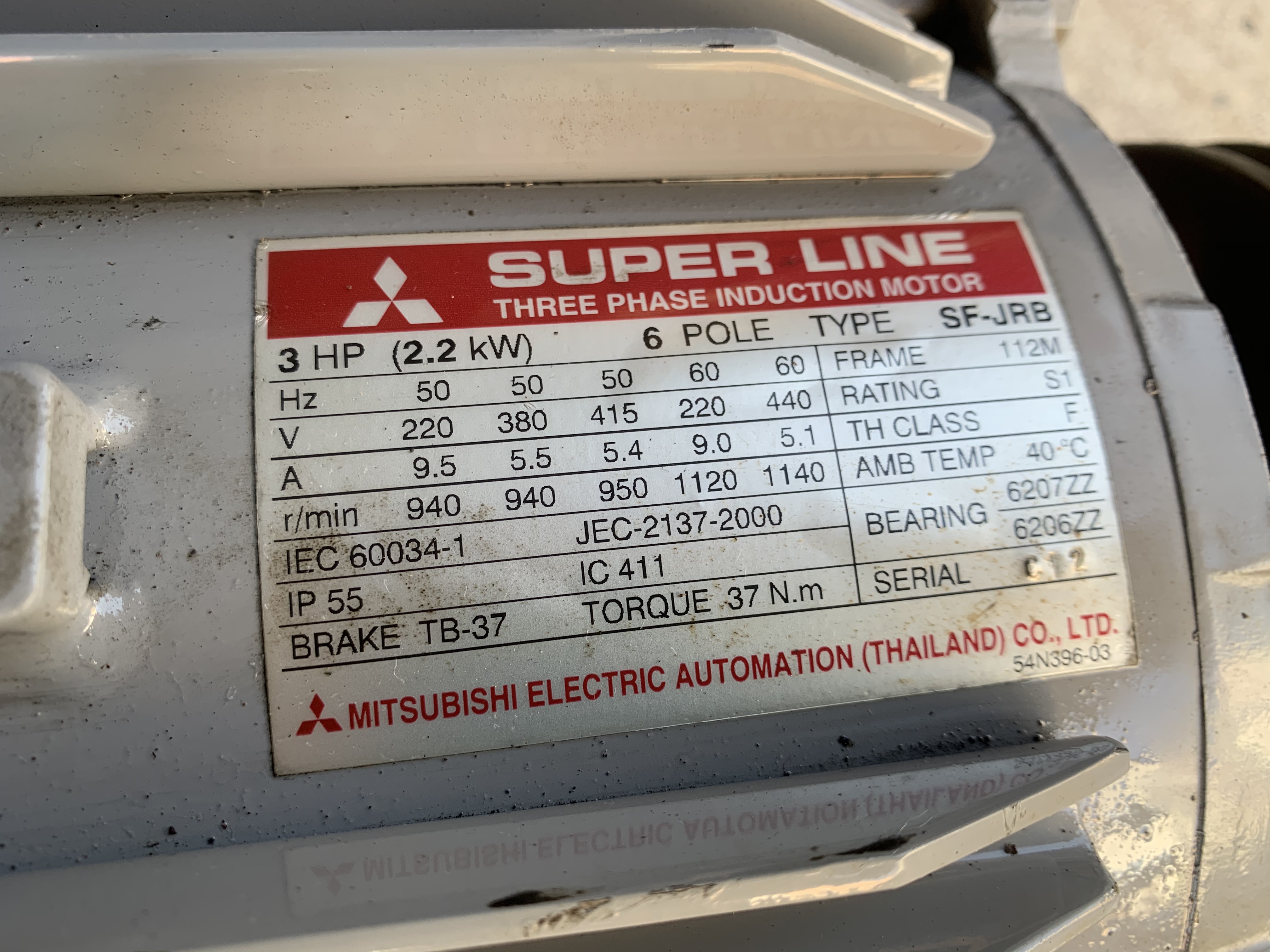 ขายมอเตอร์ไฟฟ้า Mitsubishi 3HP. 6Pole 940rpm. 220/380V รอบช้าแรงบิดเยอะ รุ่นมีระบบเบรคในตัว หายากมาก สภาพสวยใหม่มาก หมุนนิ่ม พร้อมใช้งาน ขายมอเตอร์ไฟฟ้า Mitsubishi 3HP. 6Pole 940rpm. 220/380V รอบช้าแรงบิดเยอะ รุ่นมีระบบเบรคในตัว หายากมาก สภาพสวยใหม่มาก หมุนนิ่ม พร้อมใช้งาน