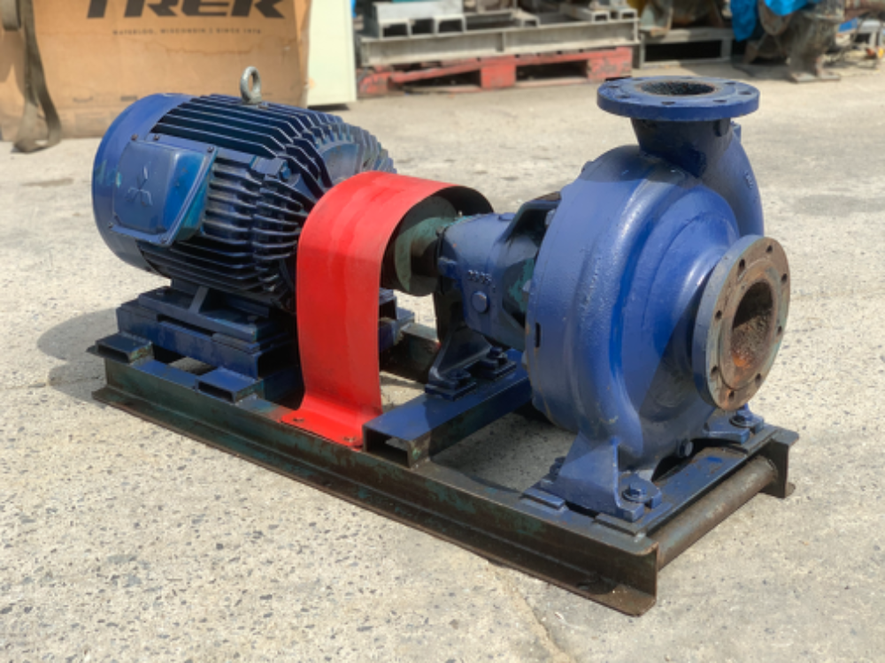 ขายปั๊มน้ำหอยโข่ง Calpeda N4 100-315A made in Italy ขนาดเข้า 5นิ้ว ออก 4นิ้ว ใบพัดเหล็กหล่อ พร้อมมอเตอร์ Mitsubishi 25HP. 380V สภาพสวยเดิมๆ หมุนนิ่ม พร้อมใช้งาน