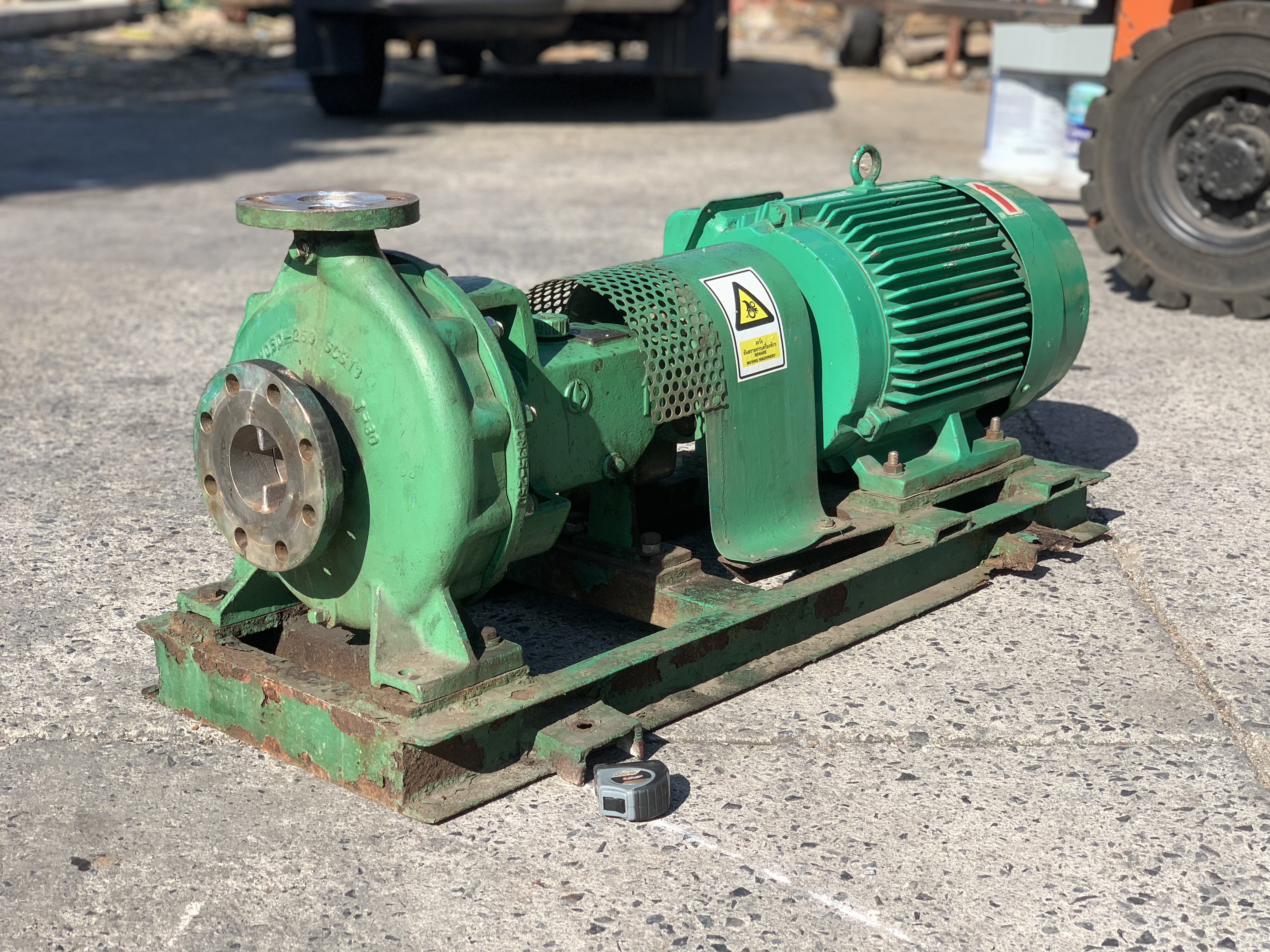 ขายชุดปั๊มน้ำหอยโข่งหัวปั๊มสแตนเลส 316L Torishima Pump ขนาดเข้า 3นิ้ว ออก 2นิ้ว made in Japan พร้อมม