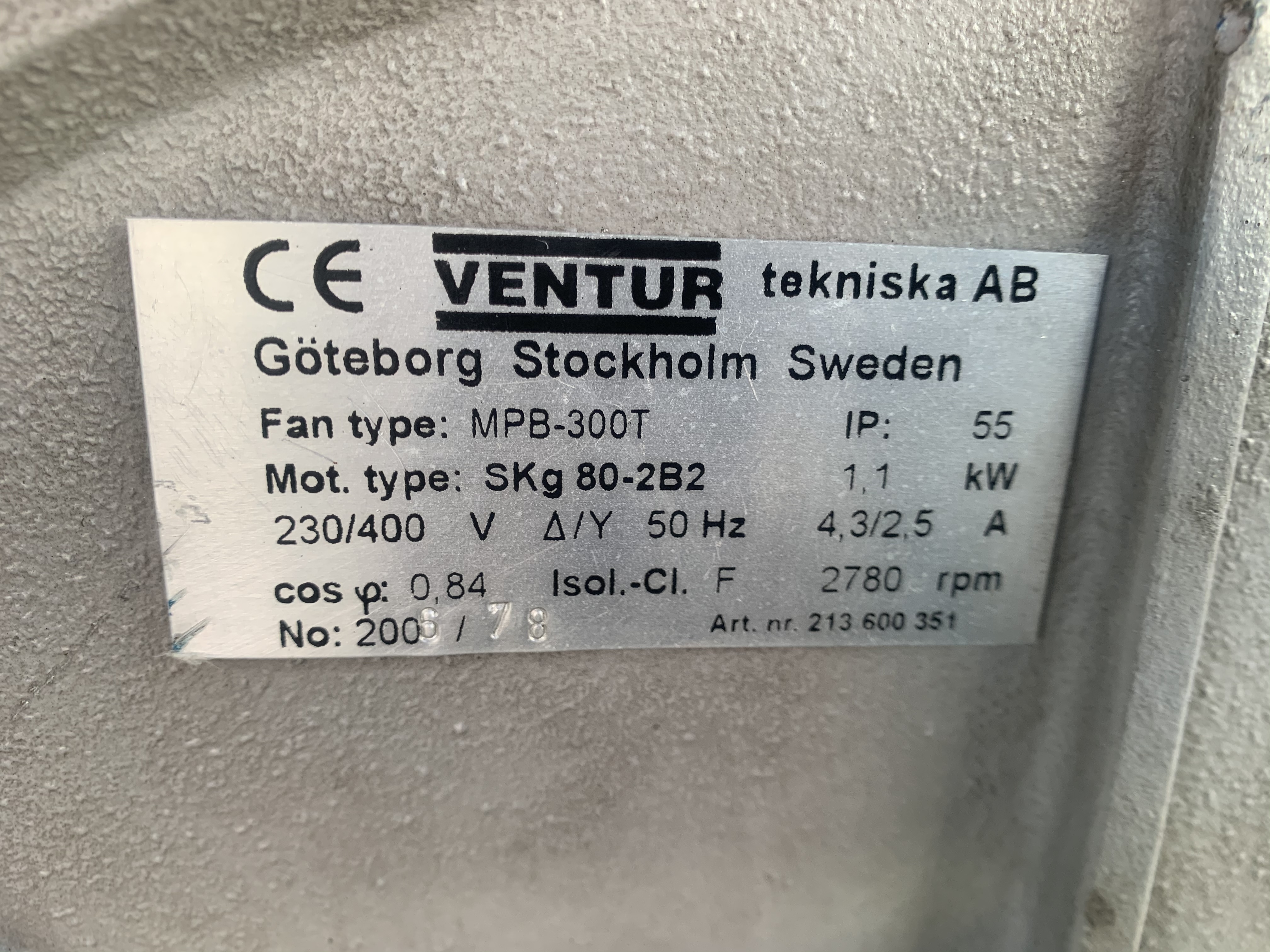 ขายโบลเวอร์ดูด-เป่าอากาศ Turbo fan Ventur 1.5HP. 220/380V made in Sweden ขนาดท่อ 5นิ้ว สภาพสวยใหม่มาก หมุนนิ่ม ให้ลมแรง ขายโบลเวอร์ดูด-เป่าอากาศ Turbo fan Ventur 1.5HP. 220/380V made in Sweden ขนาดท่อ 5นิ้ว สภาพสวยใหม่มาก หมุนนิ่ม ให้ลมแรง