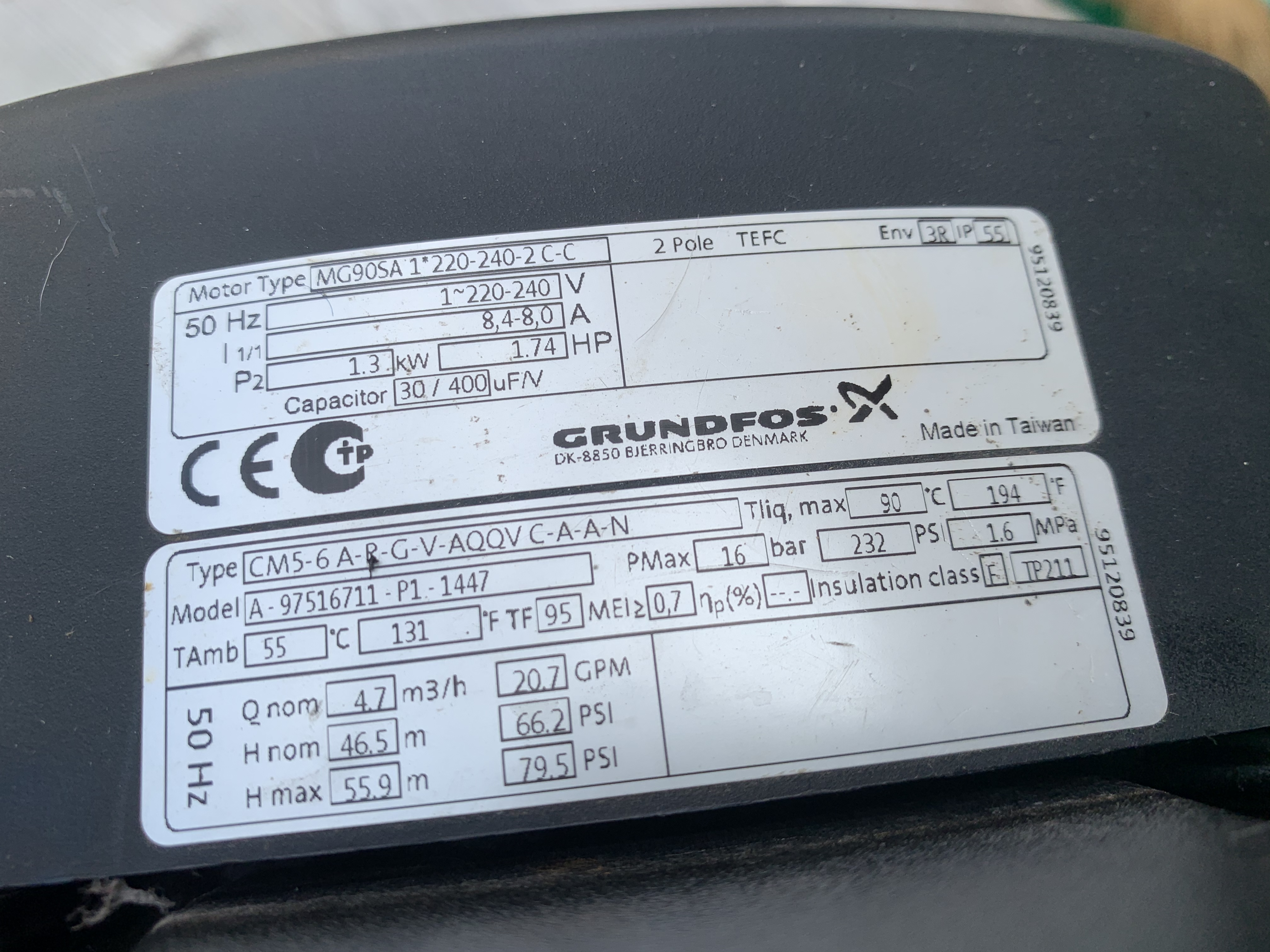 ขายปั๊มน้ำหัวสแตนเลสแรงดันสูง Grundfos 1.74HP. 220V ไฟบ้าน รุ่นนี้หายากครับ สภาพสวยใหม่มาก หมุนนิ่มเดิมๆ พร้อมใช้งาน ราคา 6,800 บาท ขายปั๊มน้ำหัวสแตนเลสแรงดันสูง Grundfos 1.74HP. 220V ไฟบ้าน รุ่นนี้หายากครับ สภาพสวยใหม่มาก หมุนนิ่มเดิมๆ พร้อมใช้งาน ราคา 6,800 บาท