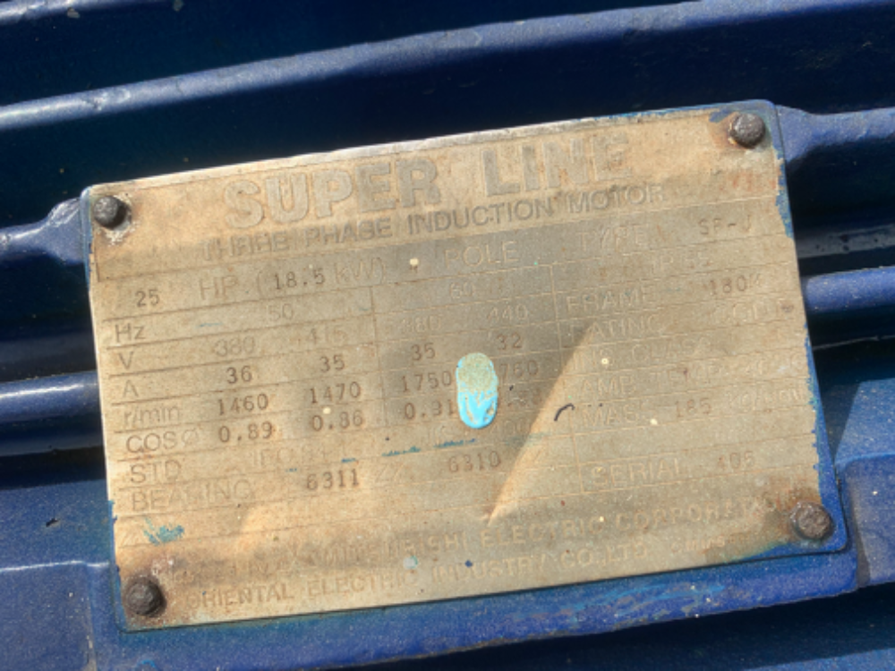 ขายปั๊มน้ำหอยโข่ง Calpeda N4 100-315A made in Italy ขนาดเข้า 5นิ้ว ออก 4นิ้ว ใบพัดเหล็กหล่อ พร้อมมอเตอร์ Mitsubishi 25HP. 380V สภาพสวยเดิมๆ หมุนนิ่ม พร้อมใช้งาน