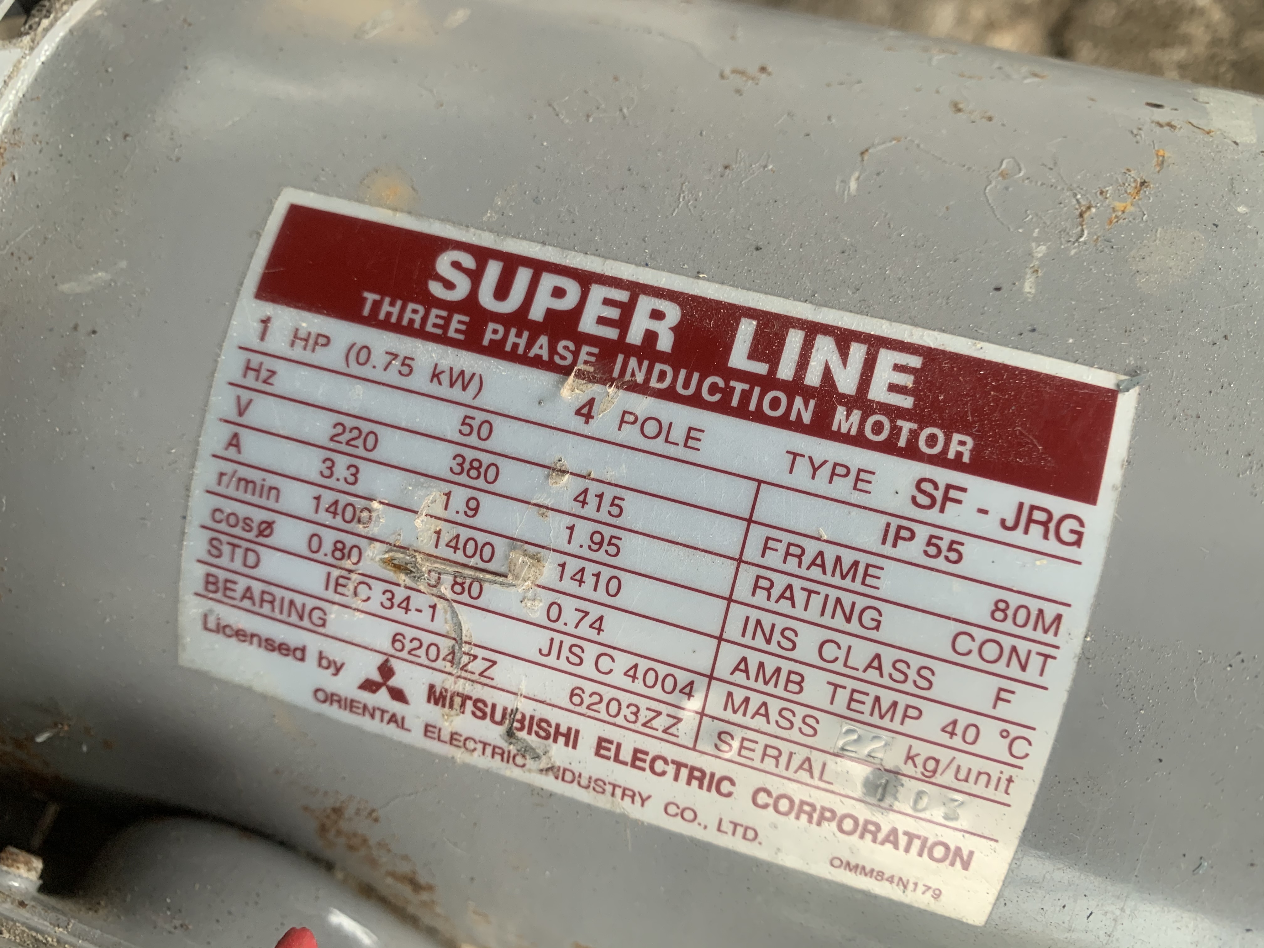 ขายมอเตอร์เกียร์ Cycrodrive Mitsubishi 1HP. 380V อัตราทด 1:15 เพลาออกประมาณ 96รอบต่อนาที สภาพสวยใหม่มาก หมุนนิ่ม แรงบิดเยอะ พร้อมใช้งาน มีมา 2ตัวครับ ราคาตัวละ 3,900 บาท ขายมอเตอร์เกียร์ Cycrodrive Mitsubishi 1HP. 380V อัตราทด 1:15 เพลาออกประมาณ 96รอบต่อนาที สภาพสวยใหม่มาก หมุนนิ่ม แรงบิดเยอะ พร้อมใช้งาน มีมา 2ตัวครับ ราคาตัวละ 3,900 บาท