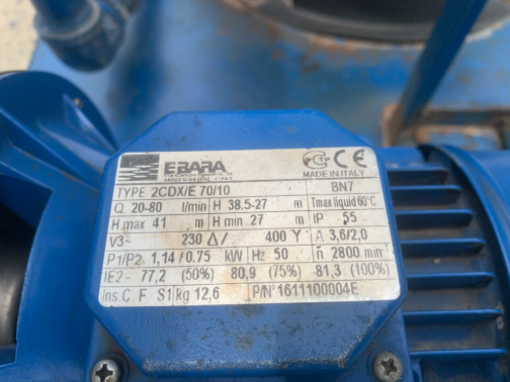ขายชุดบูสเตอร์ปั๊มแรงดันสูง Ebara 2CDX/E 70/10 ขนาด 1HP. 220/380V แบบ 2ใบพัด (ชุดปั๊ม 2ตัว) made in ขายชุดบูสเตอร์ปั๊มแรงดันสูง Ebara 2CDX/E 70/10 ขนาด 1HP. 220/380V แบบ 2ใบพัด (ชุดปั๊ม 2ตัว) made in
