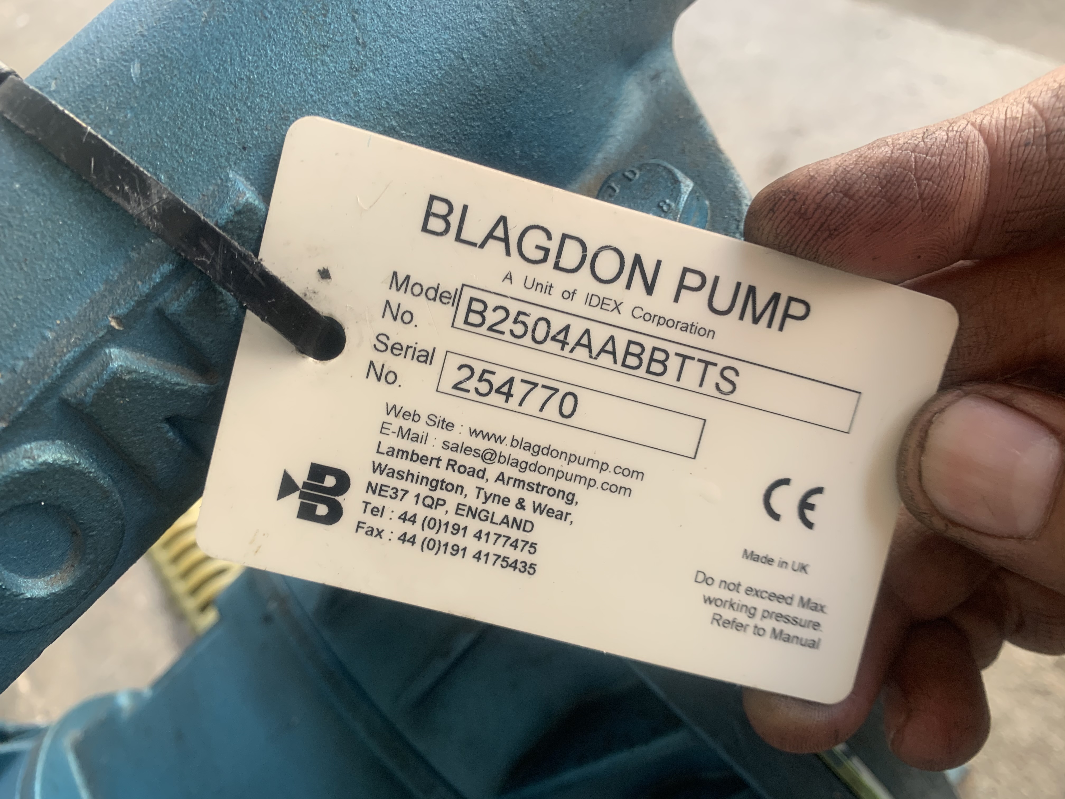ขายปั๊มไดอะแฟรม Blagdon pump made in England สภาพสวยใหม่มาก พร้อมใช้งาน