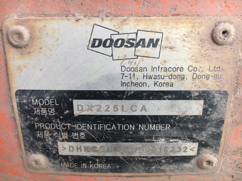 ขาย Doosan DX225 LCA