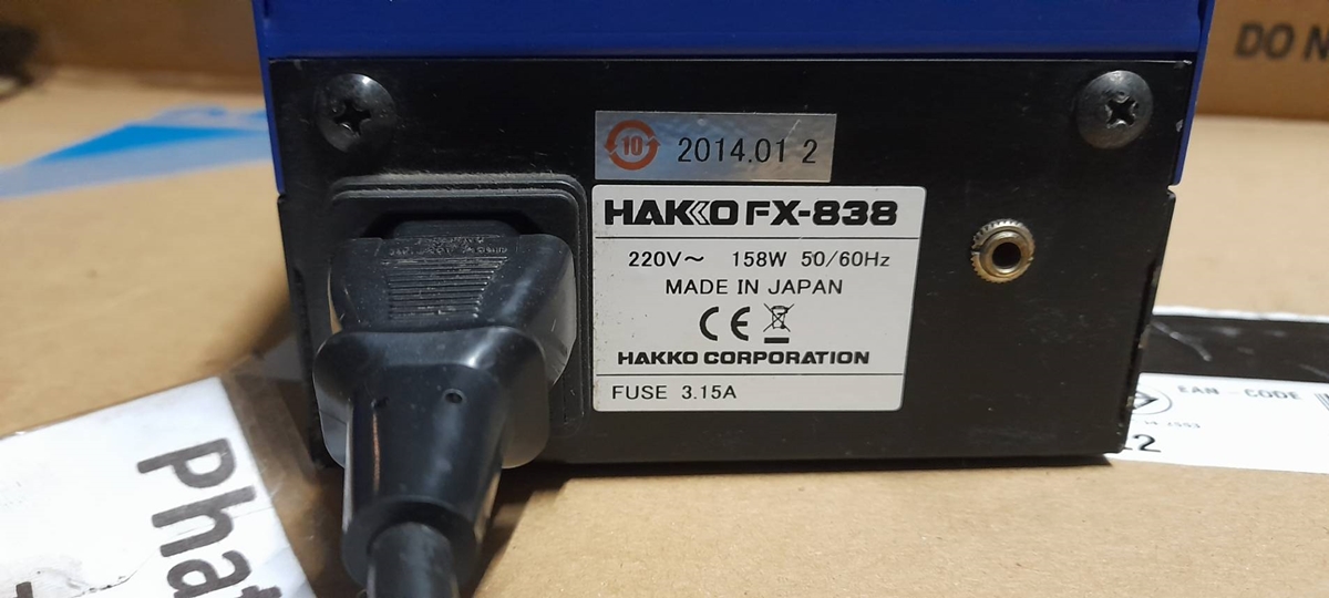 แท่นควบคุมอุณภูมิสำหรับหัวแร้ง Hakko 838 Hakko888 power supply