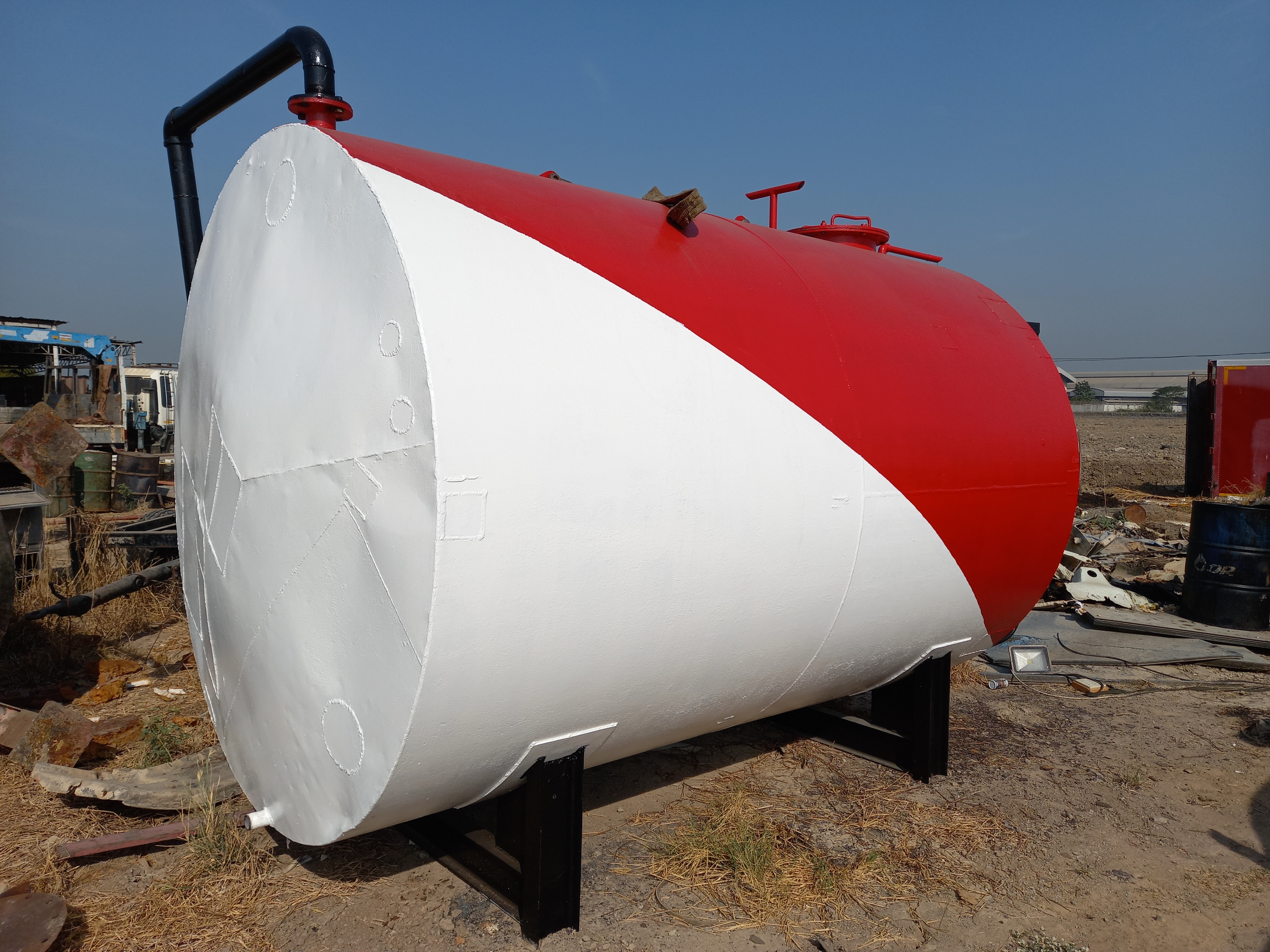 ขาย ถังน้ำมันมือสอง 10000ลิตรเหล็กหนา6มิล กว้าง1.90ม.ยาว3.08ม.สภาพดีสนใจทักมาได้ค่ะ0917926651