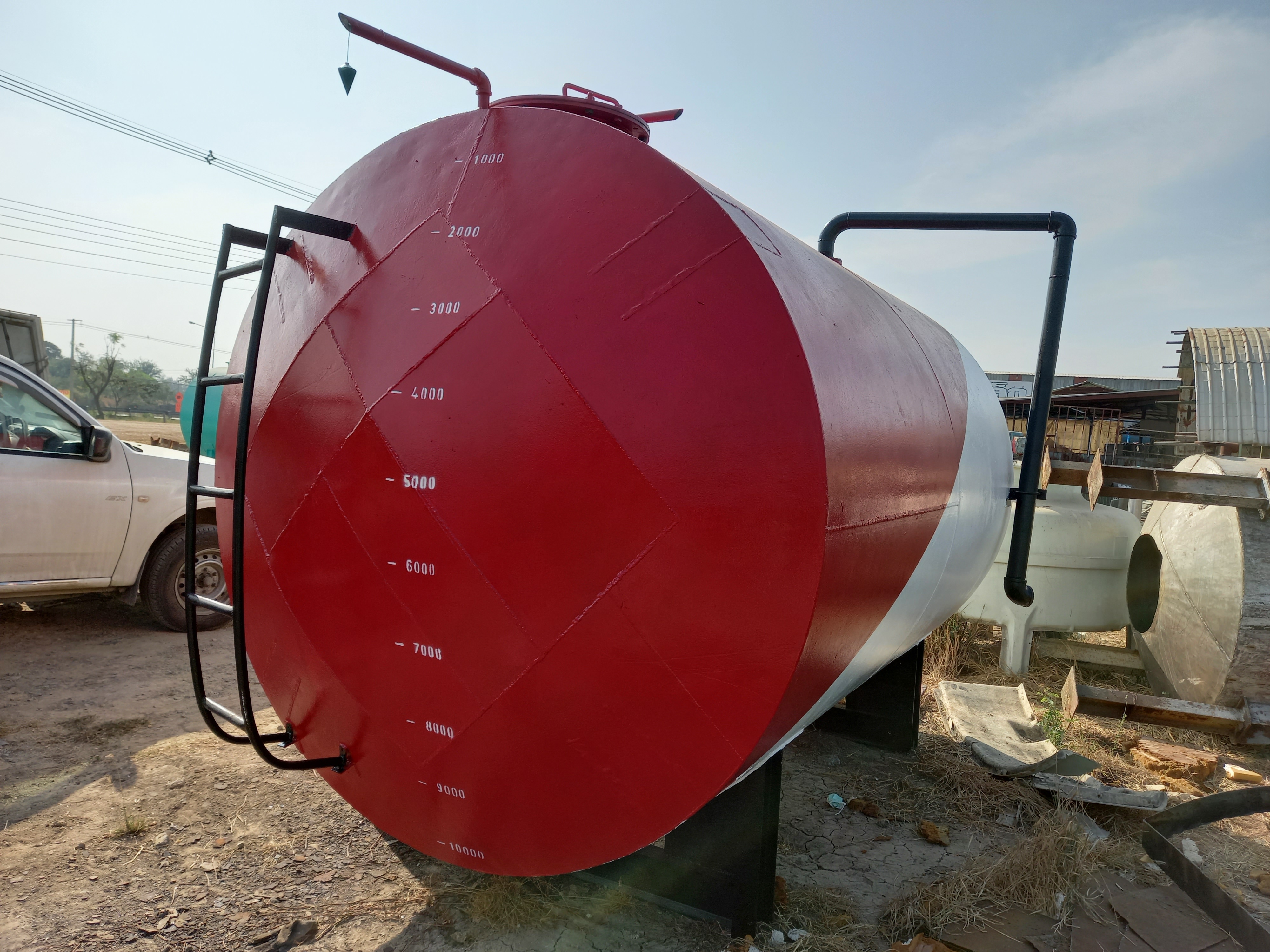 ขาย ถังน้ำมันมือสอง 10000ลิตรเหล็กหนา6มิล กว้าง1.90ม.ยาว3.08ม.สภาพดีสนใจทักมาได้ค่ะ0917926651