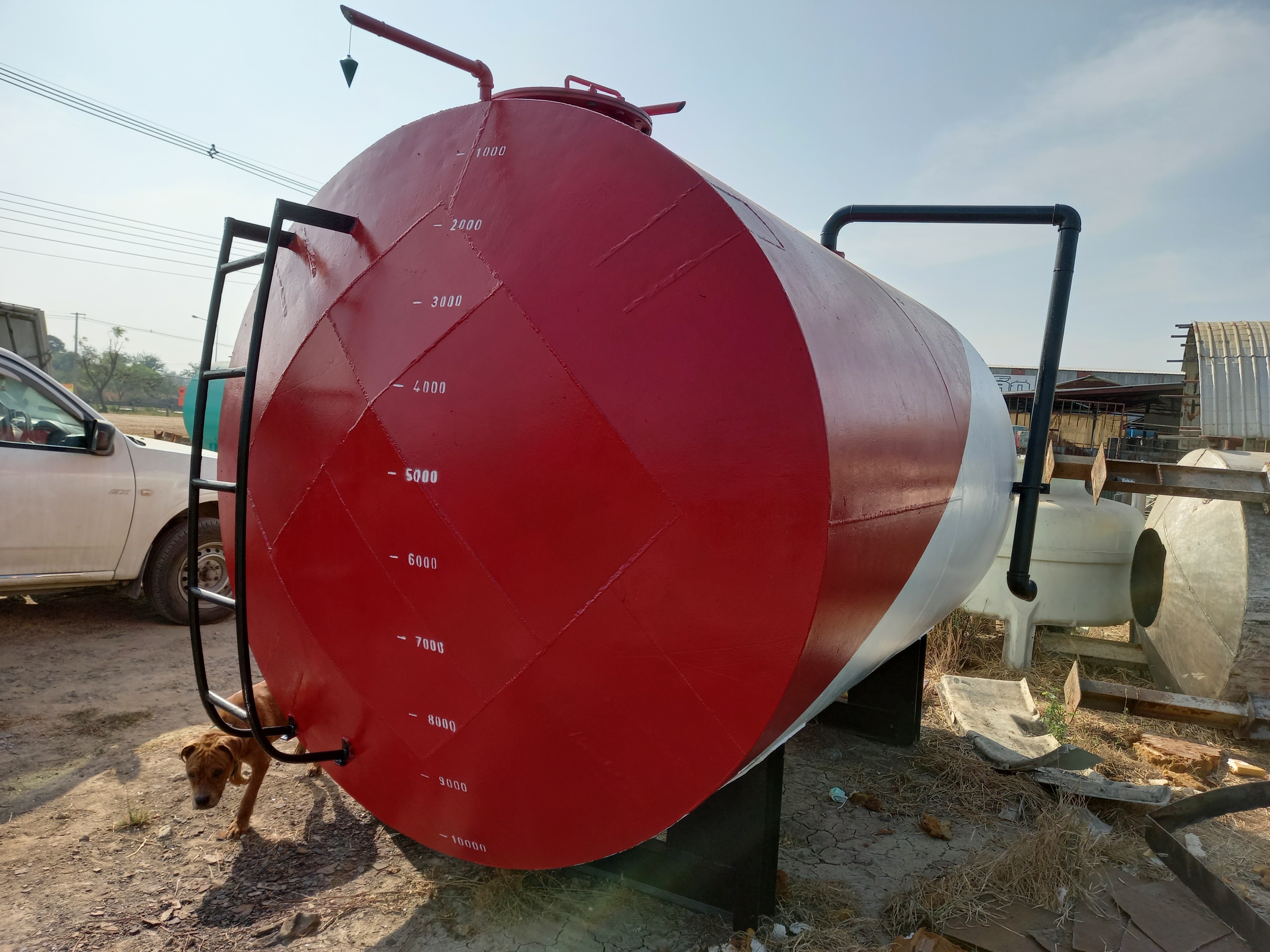 ขาย ถังน้ำมันมือสอง 10000ลิตรเหล็กหนา6มิล กว้าง1.90ม.ยาว3.08ม.สภาพดีสนใจทักมาได้ค่ะ0917926651