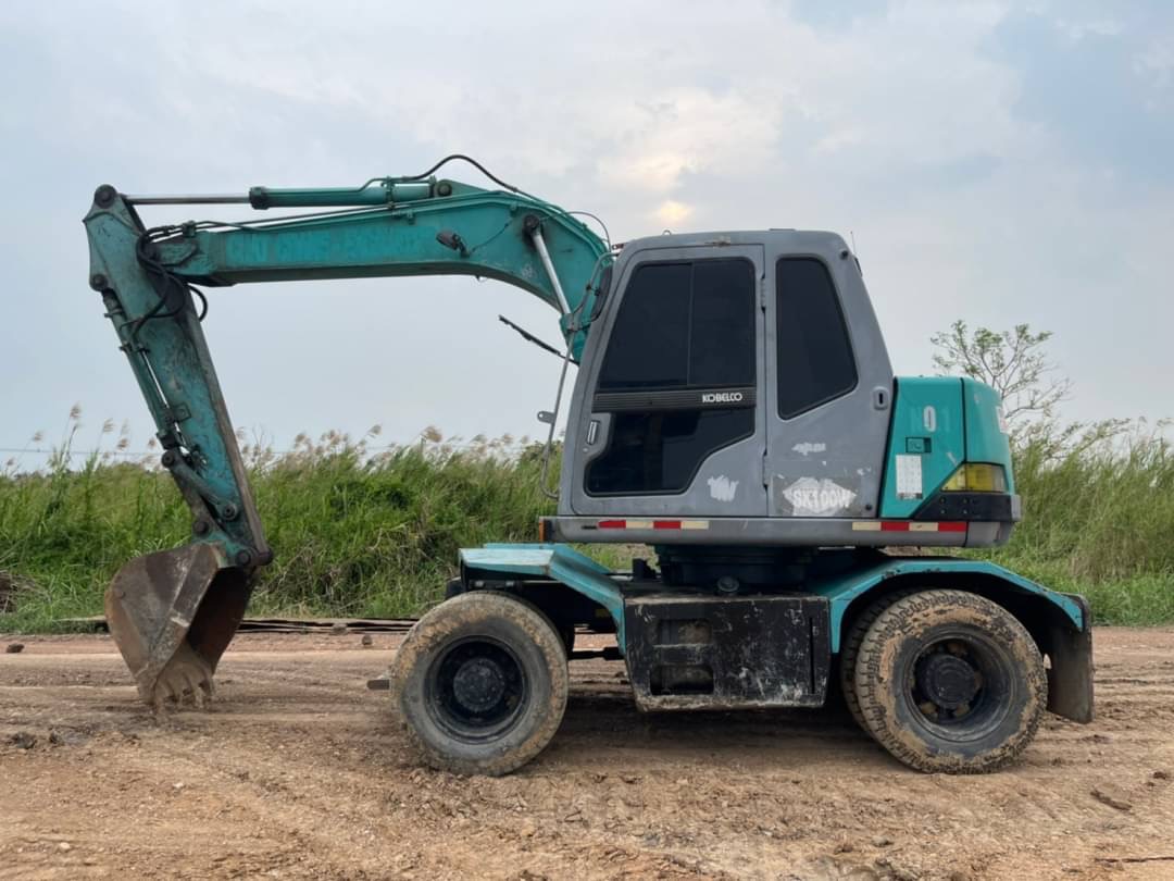 ขาย 855,000 รถแบคโฮล้อยาง KOBELCO SK100W MARK 5 SUPER ขาย 855,000 รถแบคโฮล้อยาง KOBELCO SK100W MARK 5 SUPER
