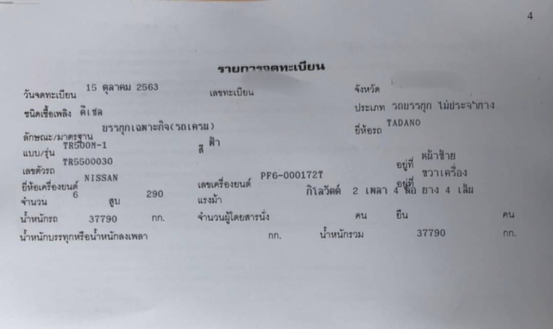 ขาย 2,950,000 รถเครน TANADO 50 ตัน TR500