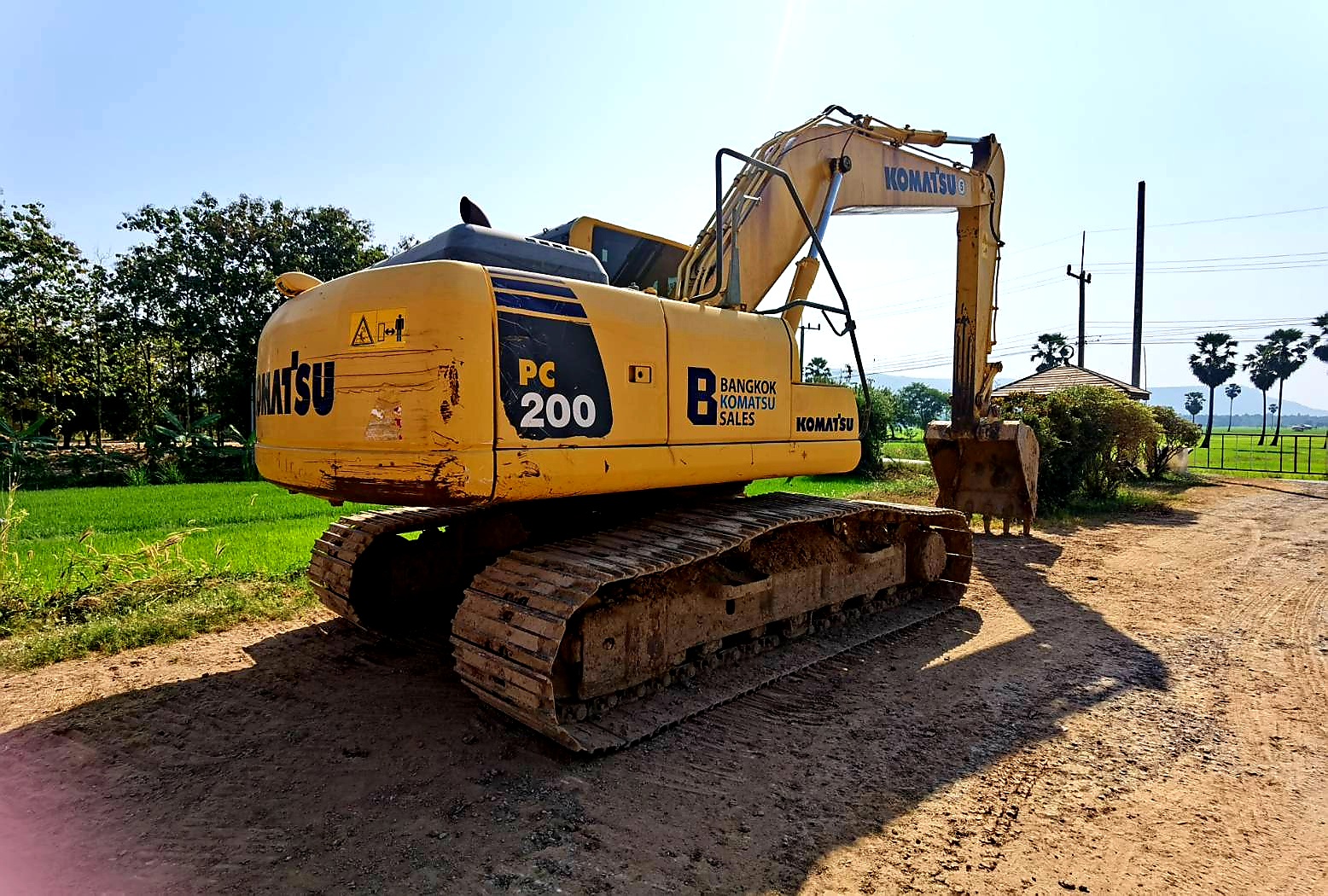 Komatsu pc200-8mo กล้องหลัง หล่อขั้นเทพ