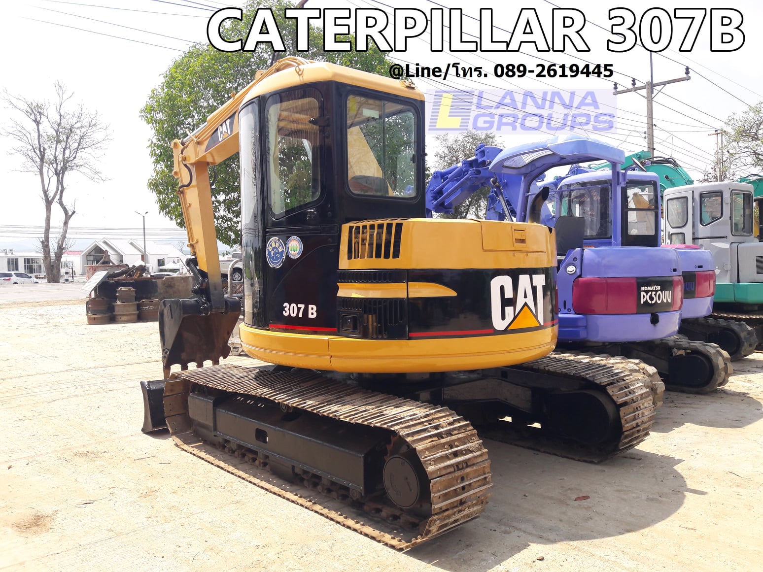 ขายรถขุดCATERPILLAR 307B รถเก่านอก, เครื่องยนต์มิตซูบิชิ4M40, คอนโทรลน้ำมัน, ปั้มนิ้ว, แทรคเหล็ก, มีเอกสาร, ยังไม่เคยใช้งานในไทย