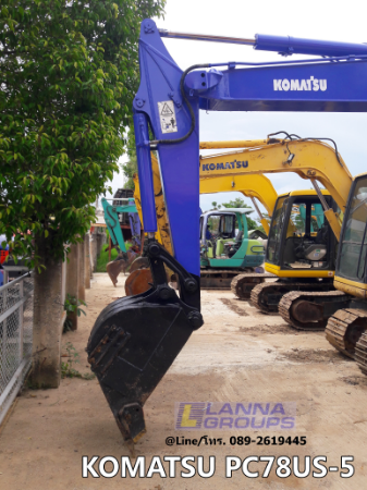 ขายรถขุดKOMATSU PC78US-5 รถเก่านอก, เครื่องยนต์โคมัสสุ 4D95L ,จำนวน 4 สูบ คอนโทรลน้ำมัน ,ปั๊มนิ้ว, แทรคเหล็ก, มีเอกสาร ยังไม่เคยใช้งานในไทย