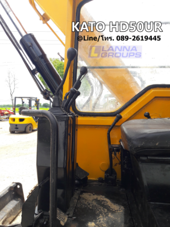 ขายรถขุดKATO HD50UR มีลายเจาะ, รถเก่านอก, มีเอกสาร, ยังไม่เคยใช้งานในไทย , เครื่องยนต์มิตซูบิชิK4M, คอนโทรลน้ำมัน,ปั๊มนิ้ว, ใบมีด, แทรคเหล็ก