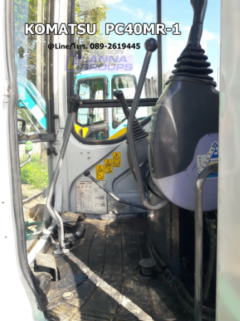 ขายรถขุดKOMATSU PC40MR-1 รถเก่านอก,มีเอกสาร, ยังไม่เคยใช้งานในไทย, เครื่อง 4D84E,คอนโทรลน้ำมัน, ปั้มนิ้ว, แทรคยาง