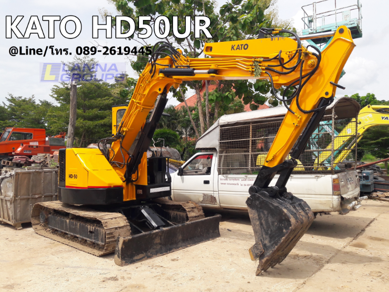 ขายรถขุดKATO HD50UR มีลายเจาะ, รถเก่านอก, มีเอกสาร, ยังไม่เคยใช้งานในไทย , เครื่องยนต์มิตซูบิชิK4M, คอนโทรลน้ำมัน,ปั๊มนิ้ว, ใบมีด, แทรคเหล็ก