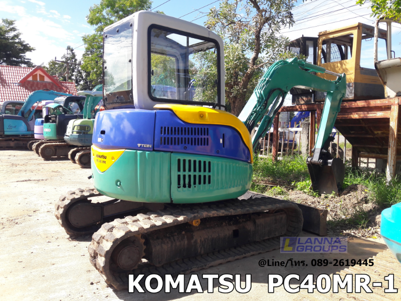 ขายรถขุดKOMATSU PC40MR-1 รถเก่านอก,มีเอกสาร, ยังไม่เคยใช้งานในไทย, เครื่อง 4D84E,คอนโทรลน้ำมัน, ปั้มนิ้ว, แทรคยาง