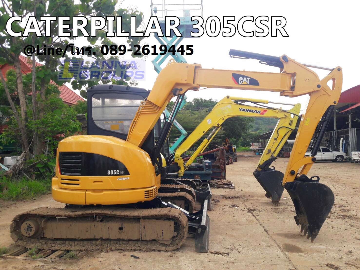 ขายรถขุดCATERPILLAR 305CSR เครื่องยนต์มิตซูบิชิS4Q จำนวน 4 สูบ ,คอนโทรลน้ำมัน , ปั๊มนิ้ว , แทรคเหล็ก , รถเก่านอก, มีเอกสาร , ยังไม่เคยใช้งานในไทย